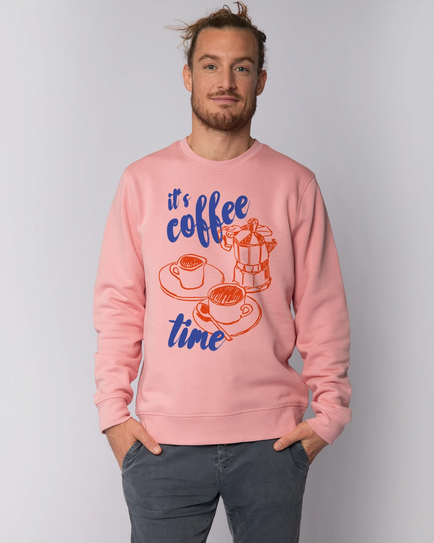 Watapparel Sweatshirt Its Coffee Time – Ansicht 2