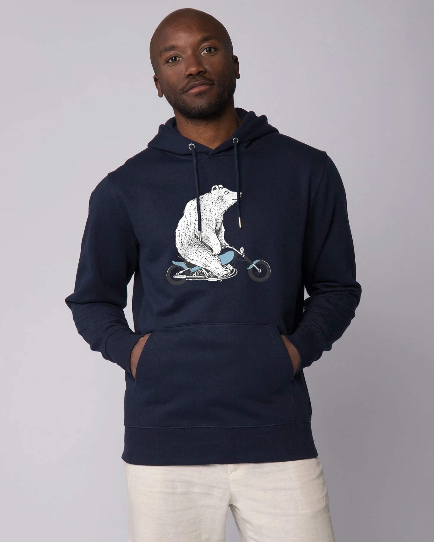 Watapparel Sweatshirt Bär auf Bike – Ansicht 2