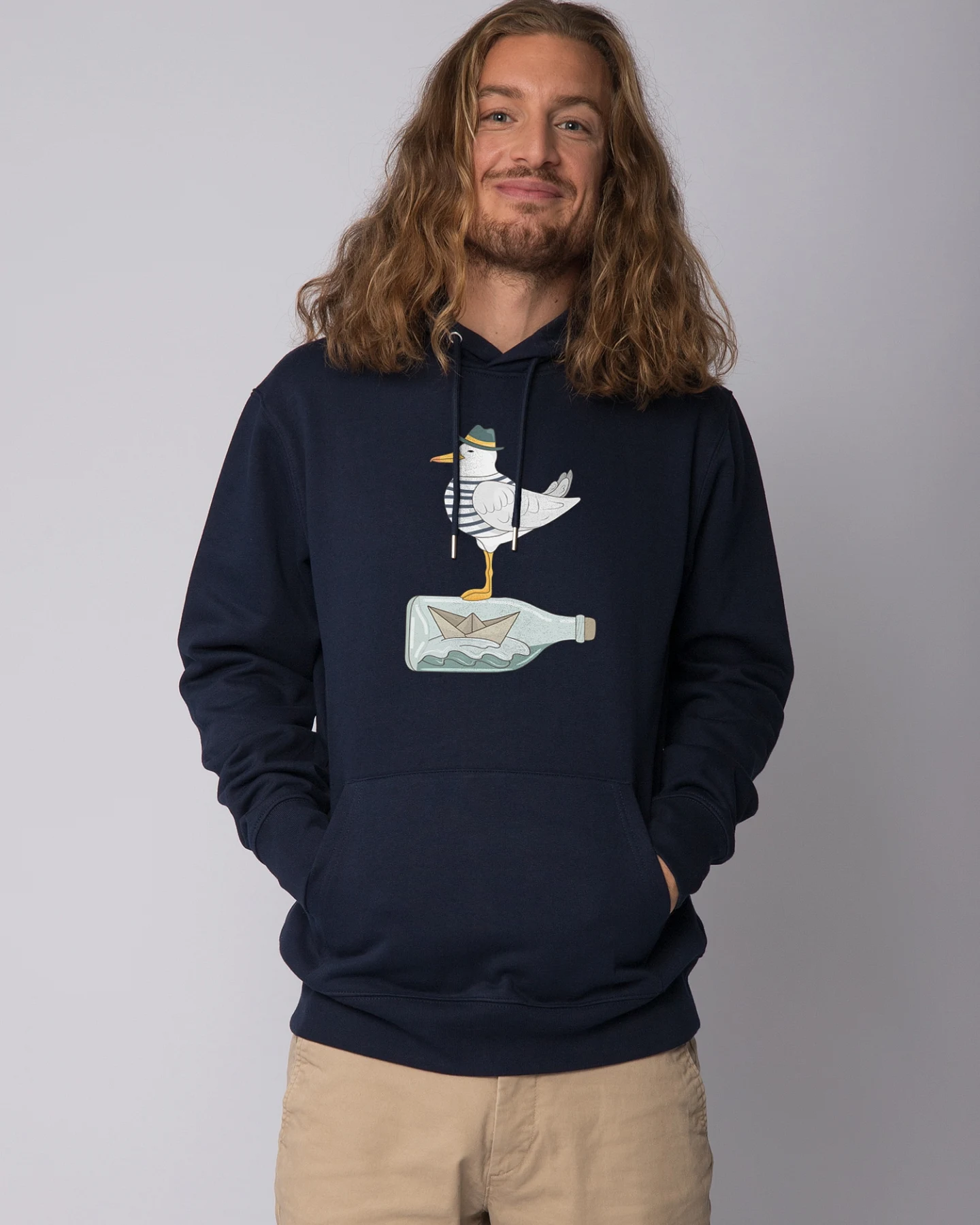 Watapparel Sweatshirt Möwe mit Hut – Ansicht 2