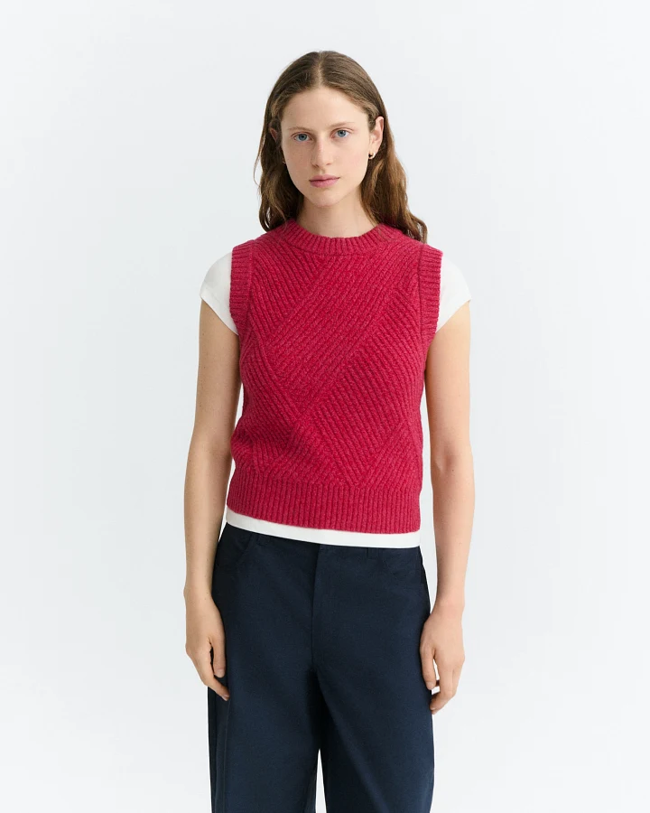 Rippstrick Pullunder Modell: Kaia
