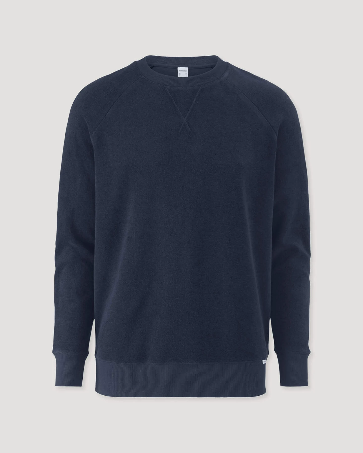 hessnatur Herren Frottee Loungeshirt Relaxed aus Bio-Baumwolle - blau - Größe XL – Ansicht 3