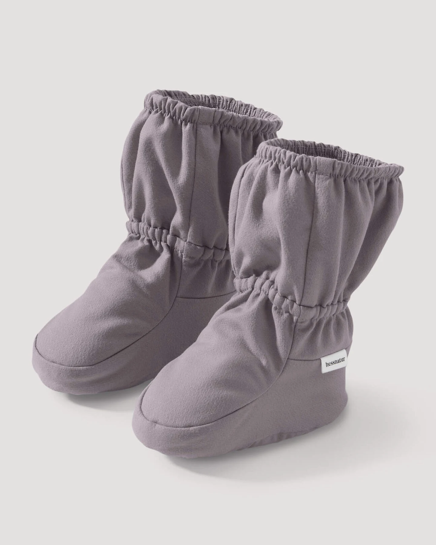hessnatur Baby Softshell Schuhe aus Bio-Baumwolle - lila - Größe 62/68 – Ansicht 2