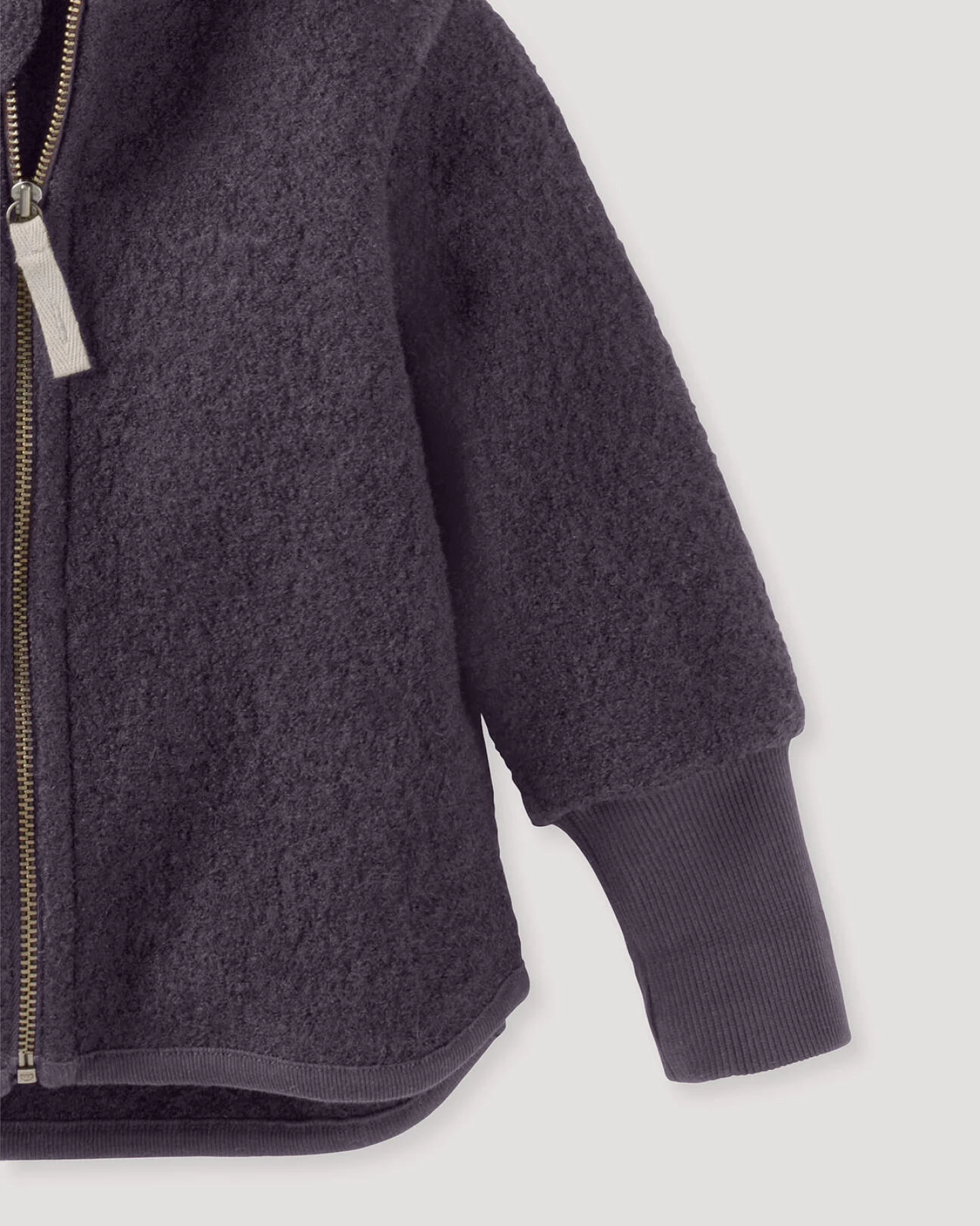 hessnatur Baby Walkjacke aus Bio-Merinowolle - lila - Größe 98/104 – Ansicht 3