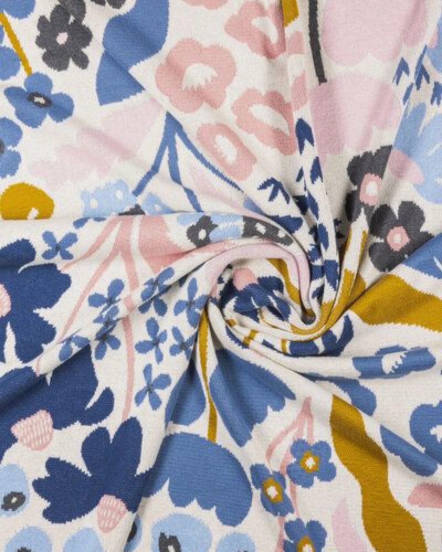 TRANQUILLO Strickdecke LILAE FLEUR GOTS zertifiziert (BS875) – Ansicht 4