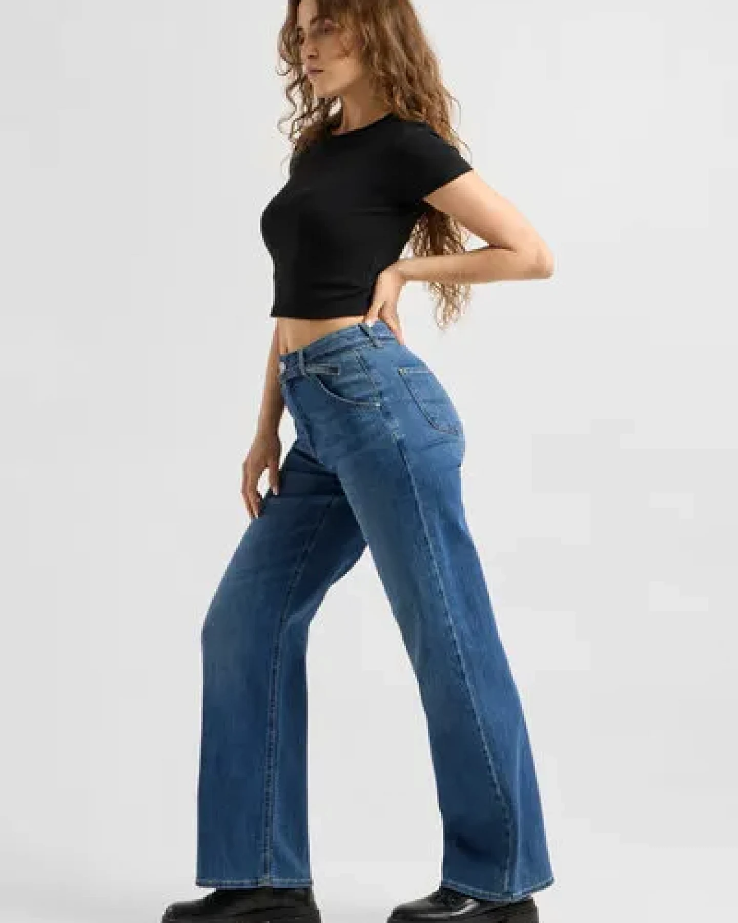 Damen Jeans BLINK High Waist Wide DAWN Bio-Baumwolle – Ansicht 3