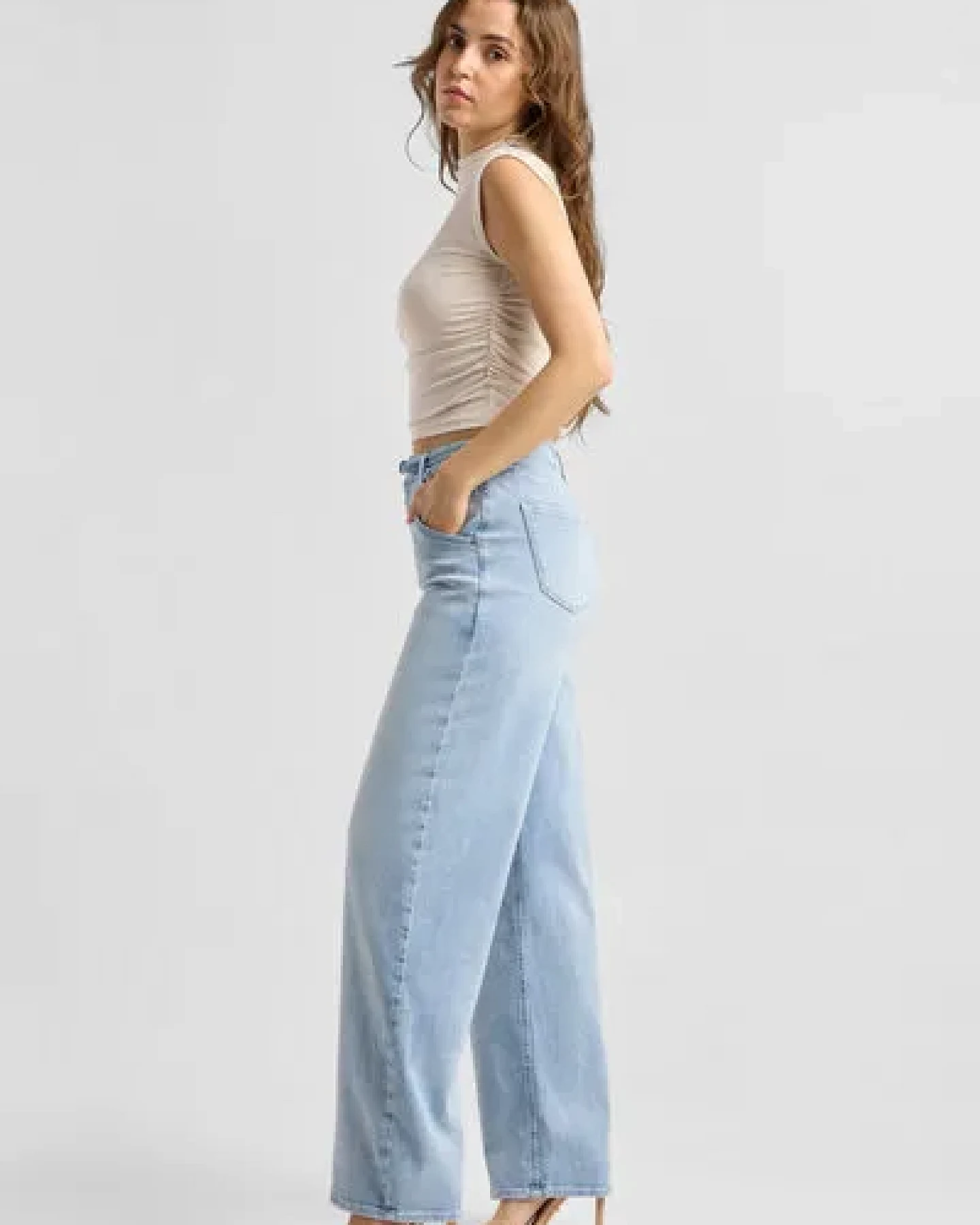Damen Jeans BLINK High Waist Wide DAWN Bio-Baumwolle – Ansicht 3