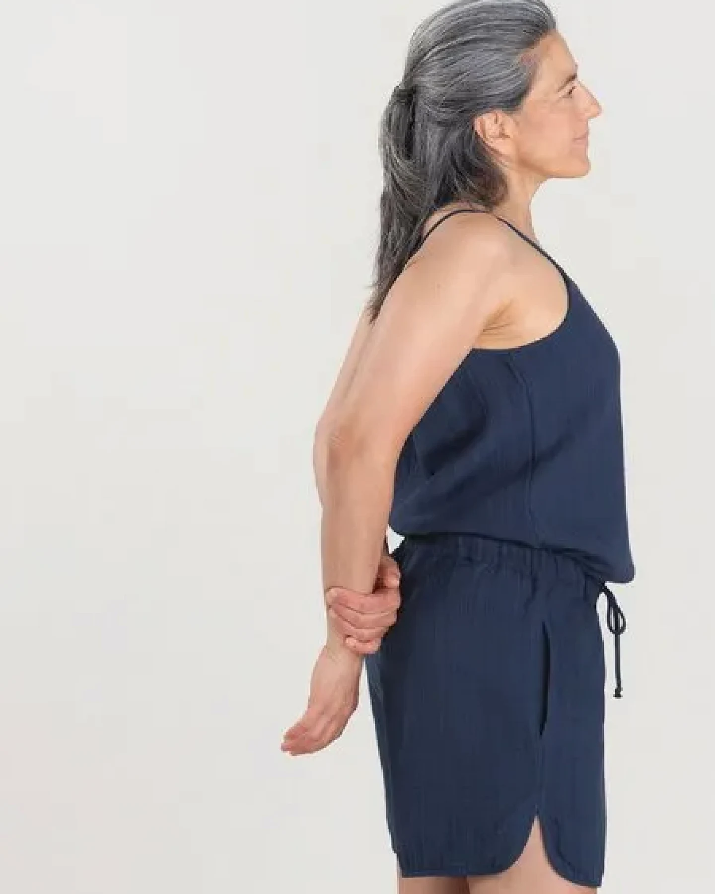 erlich textil Fiona lange Mousseline Hose aus Bio-Baumwolle, made in Europe – Ansicht 3