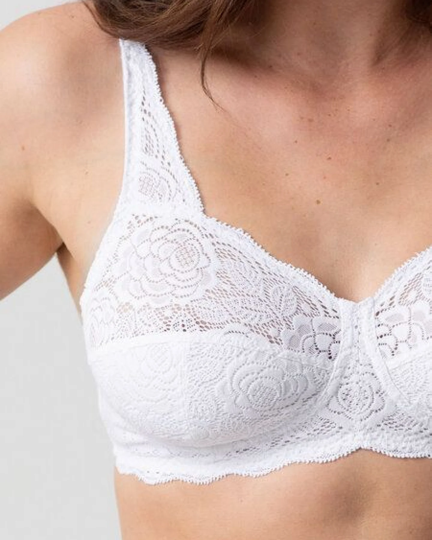 erlich textil Paula bügelloser BH mit Spitze aus Polyamid, made in Europe – Ansicht 4
