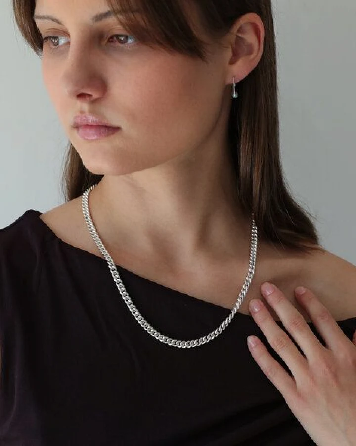 BELLYBIRD Jewellery PANZERKETTE - runde Kettenglieder, 925 Silber