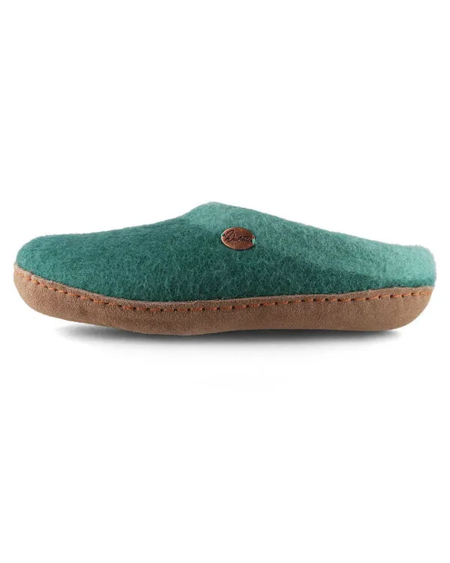 WoolFit Sherpa Barfuß-Hausschuhe unisex Filz-Pantoffeln mit Ledersohle, nachhaltig aus 100% Wolle – Ansicht 3