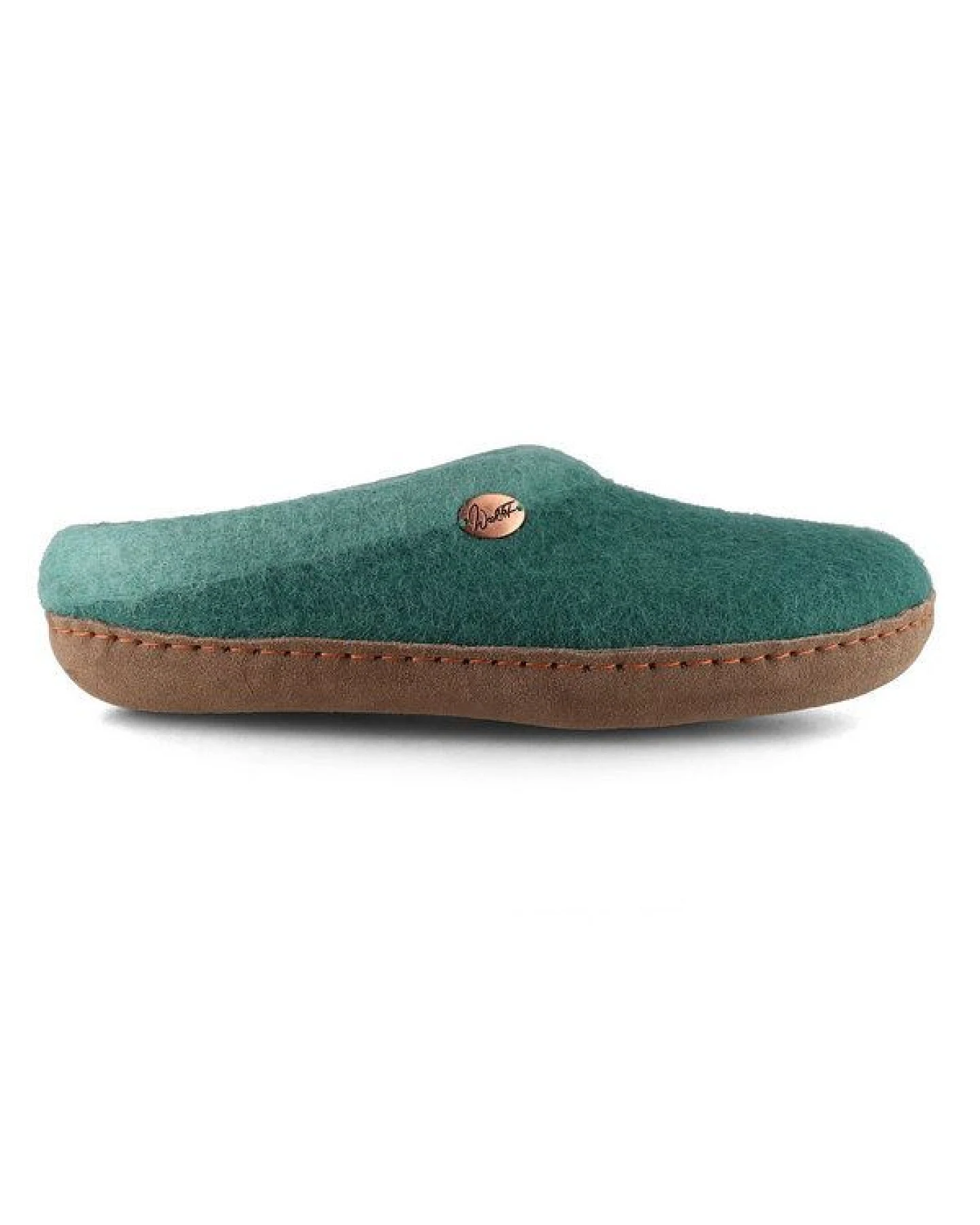 WoolFit Sherpa Barfuß-Hausschuhe unisex Filz-Pantoffeln mit Ledersohle, nachhaltig aus 100% Wolle – Ansicht 2