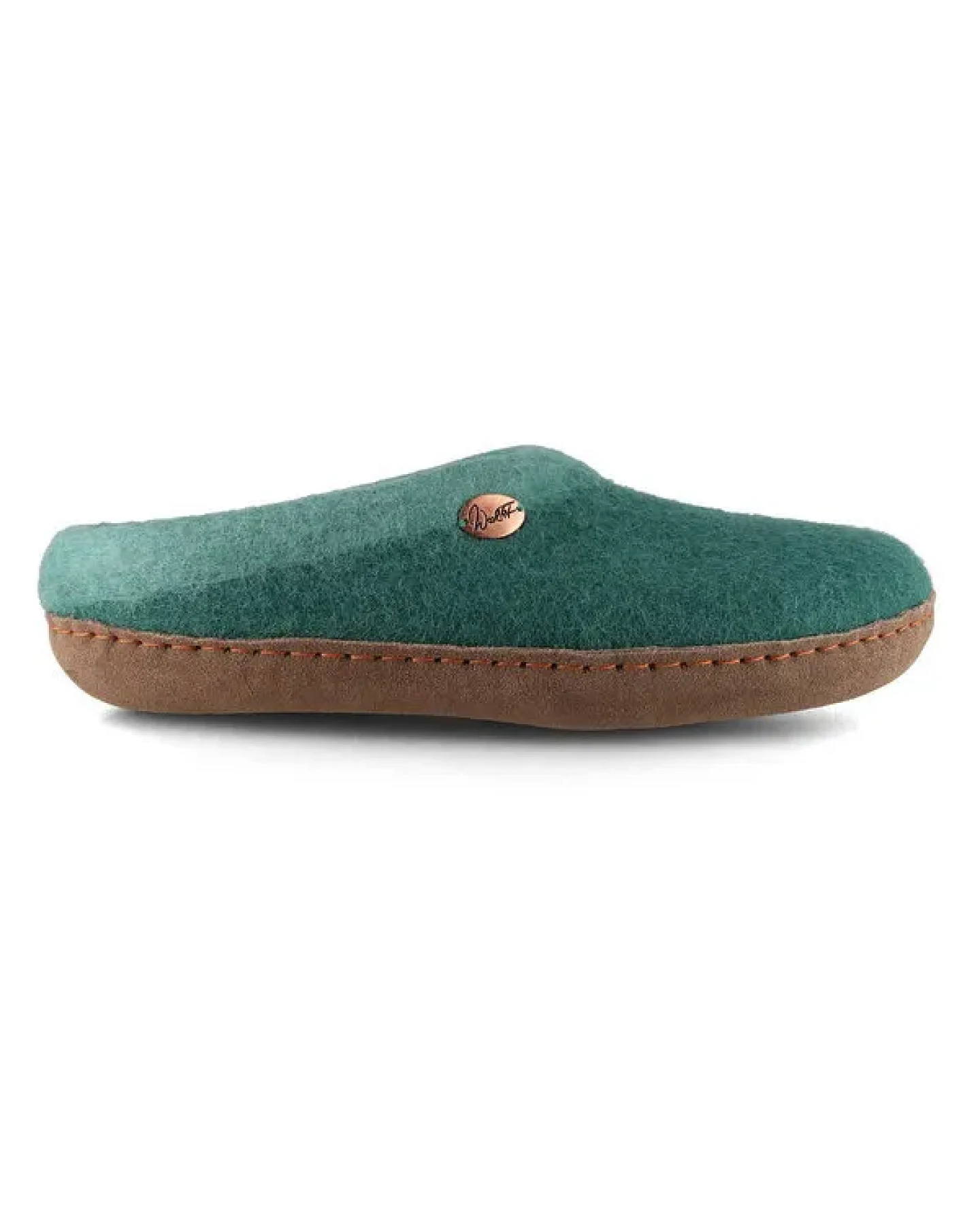 WoolFit Sherpa Barfuß-Hausschuhe unisex Filz-Pantoffeln mit Ledersohle, nachhaltig aus 100% Wolle – Ansicht 2