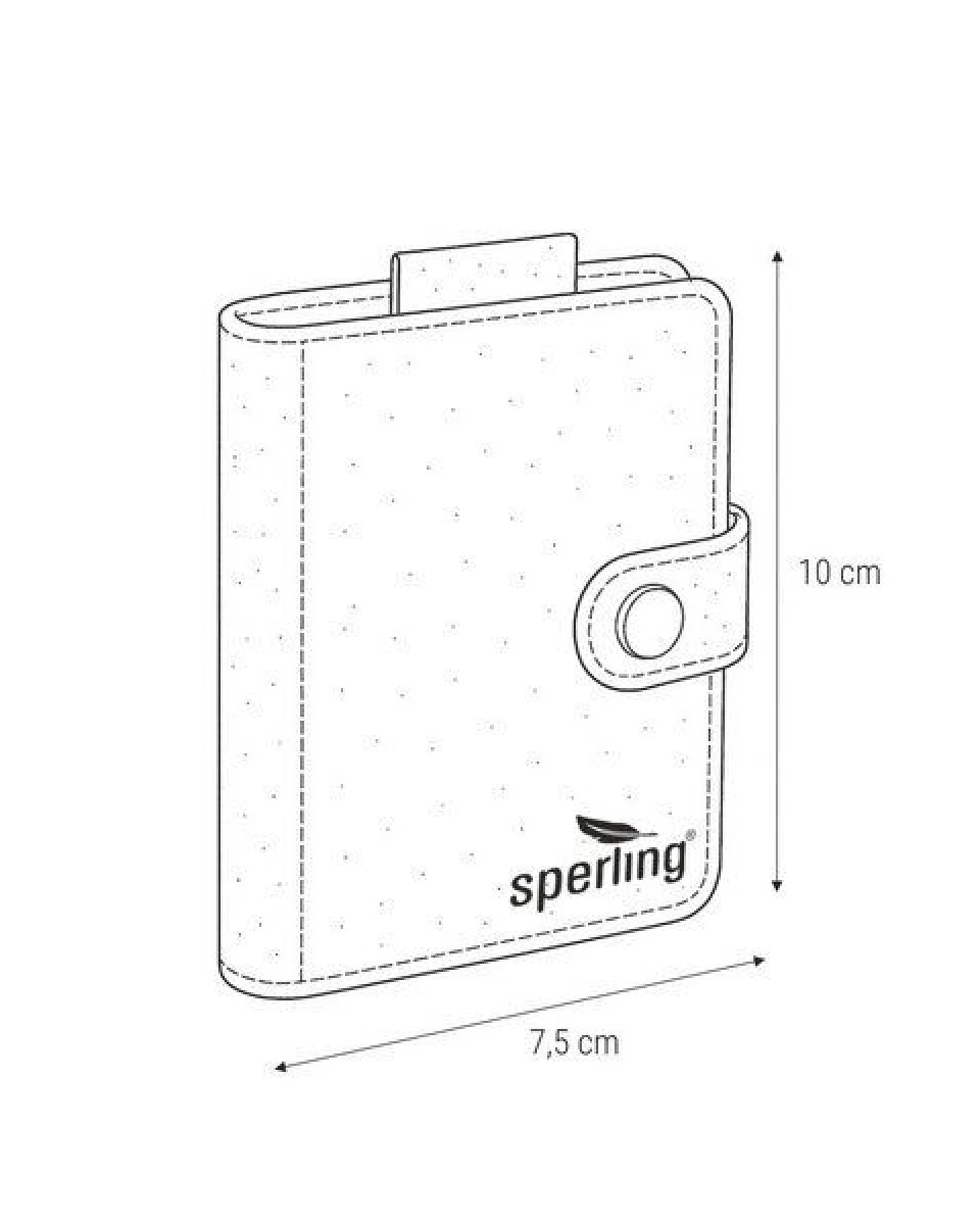 Sperling "Minimal" veganes Kartenetui / Mini-Geldbörse aus Kork & recyceltem Ecobend mit RFID-Schutz – Ansicht 4