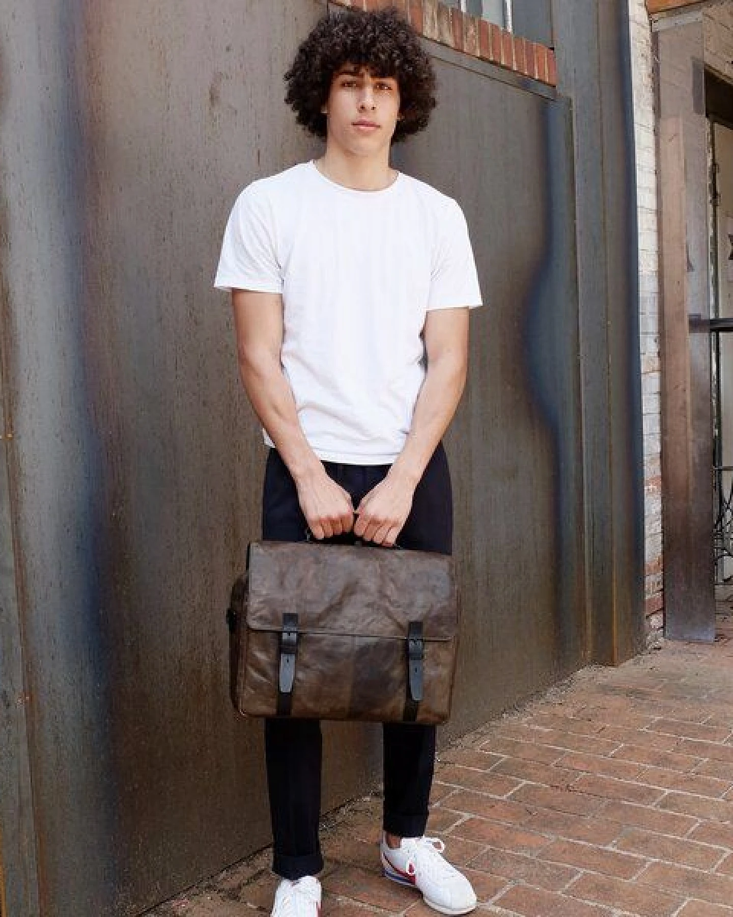 manbefair AKTENTASCHE/LAPTOPTASCHE RUBEN Leder smokey braun – Ansicht 2