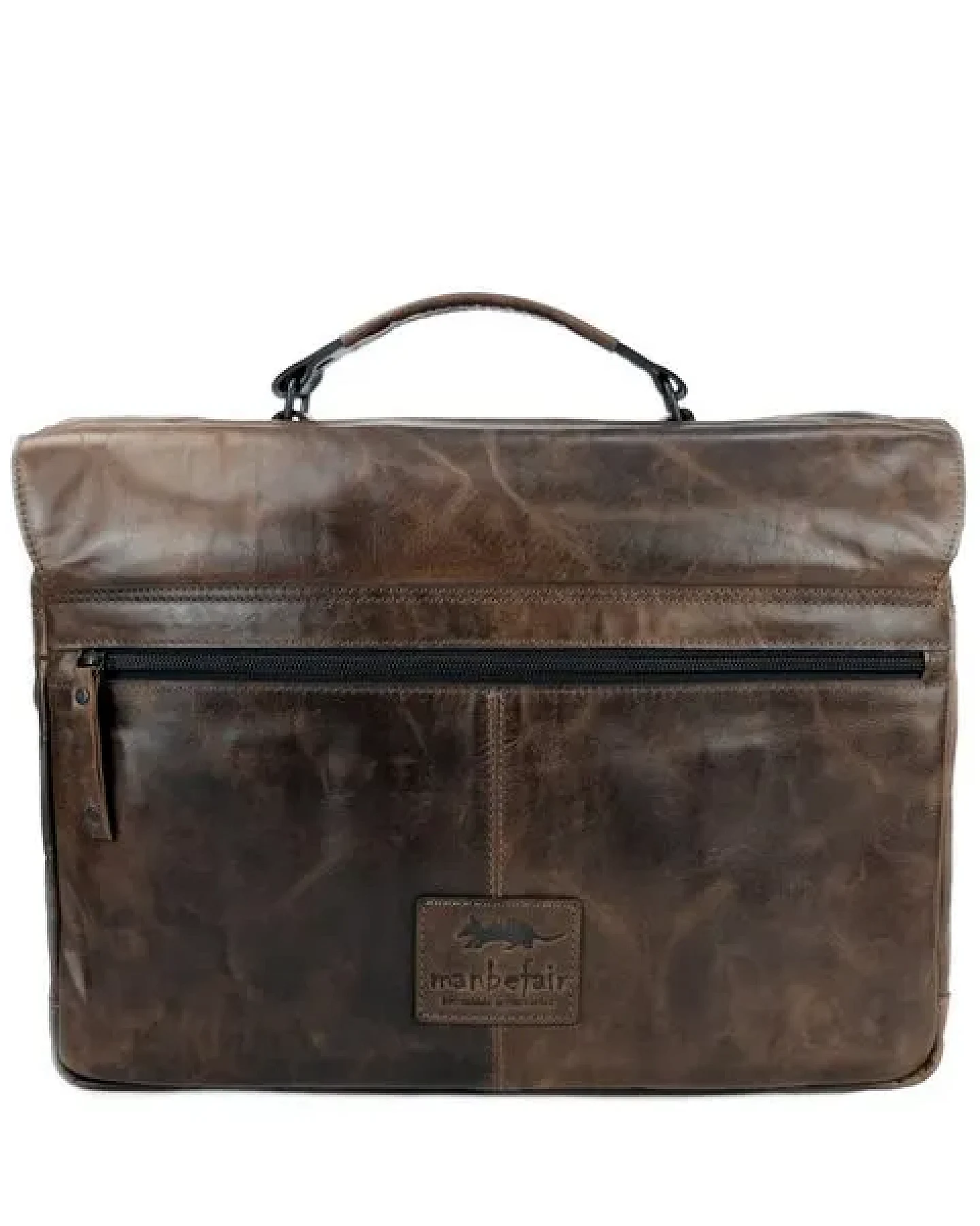 manbefair AKTENTASCHE/LAPTOPTASCHE RUBEN Leder smokey braun – Ansicht 3