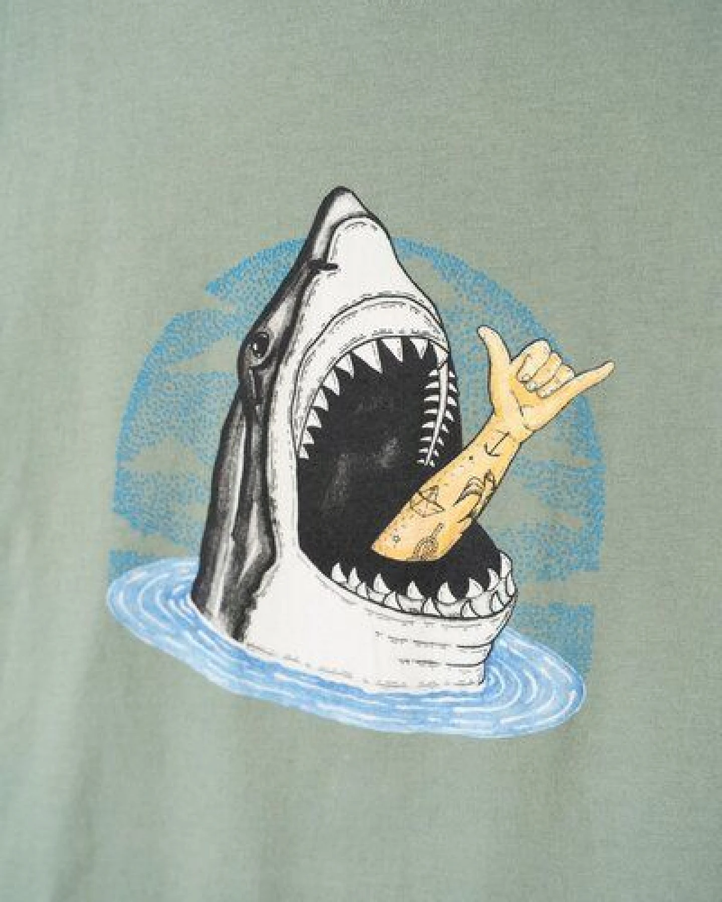 LAKOR T-Shirt aus Bio-Baumwolle - Shark Shaka – Ansicht 3