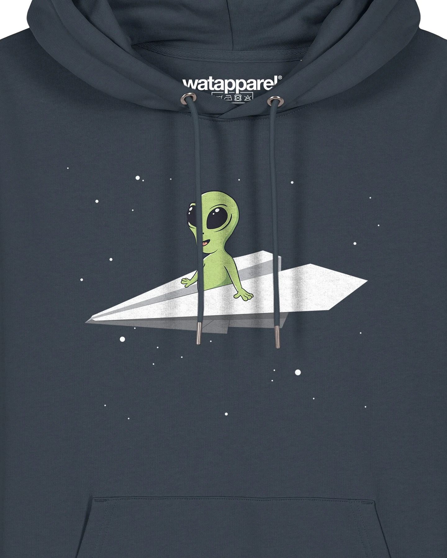 Watapparel Sweatshirt Alien on a paper plane – Ansicht 3