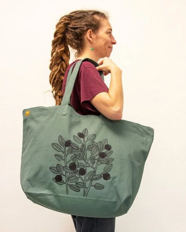 Cmig große Tasche Blaubeeren
