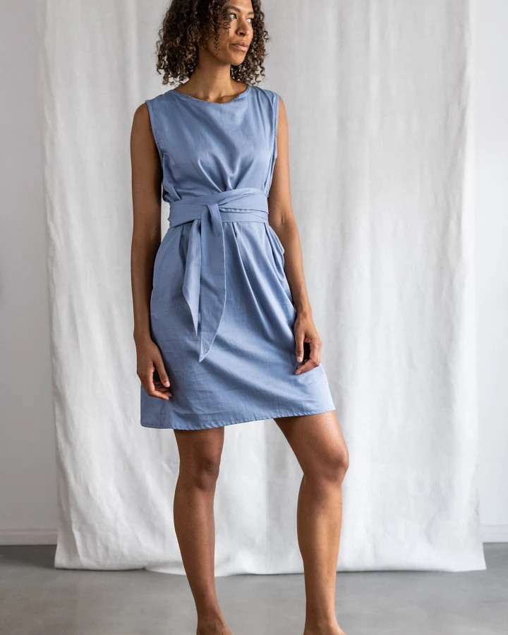 Jyoti - Fair Works Damen vegan Kleid Aarav Blau