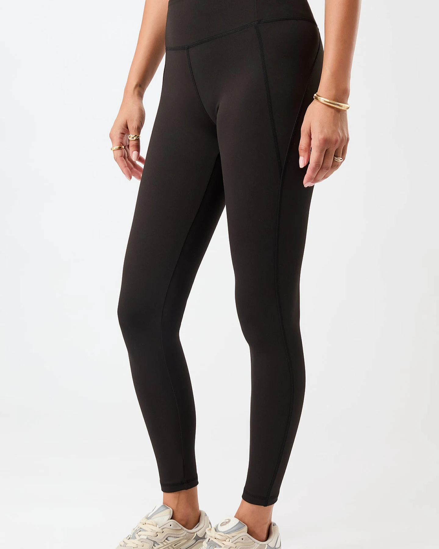 MANDALA Damen vegan Legging Limitless Schwarz – Ansicht 2