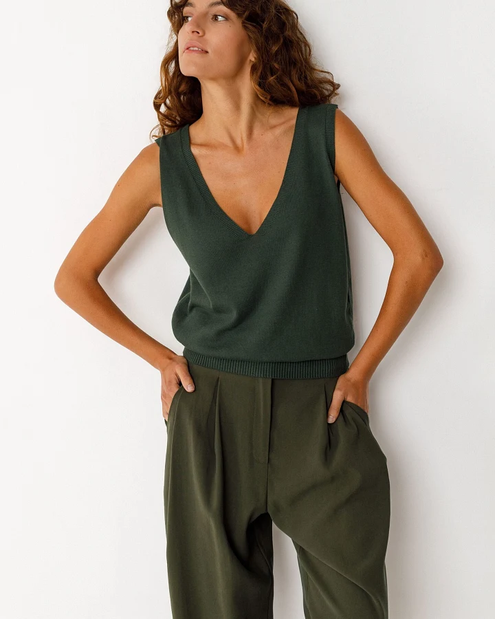 SKFK Damen vegan Top Maindi Grün