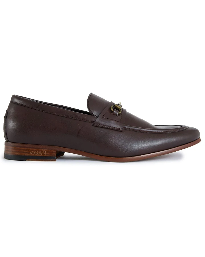 V.GAN Herren vegan Loafers Cappuccino Braun