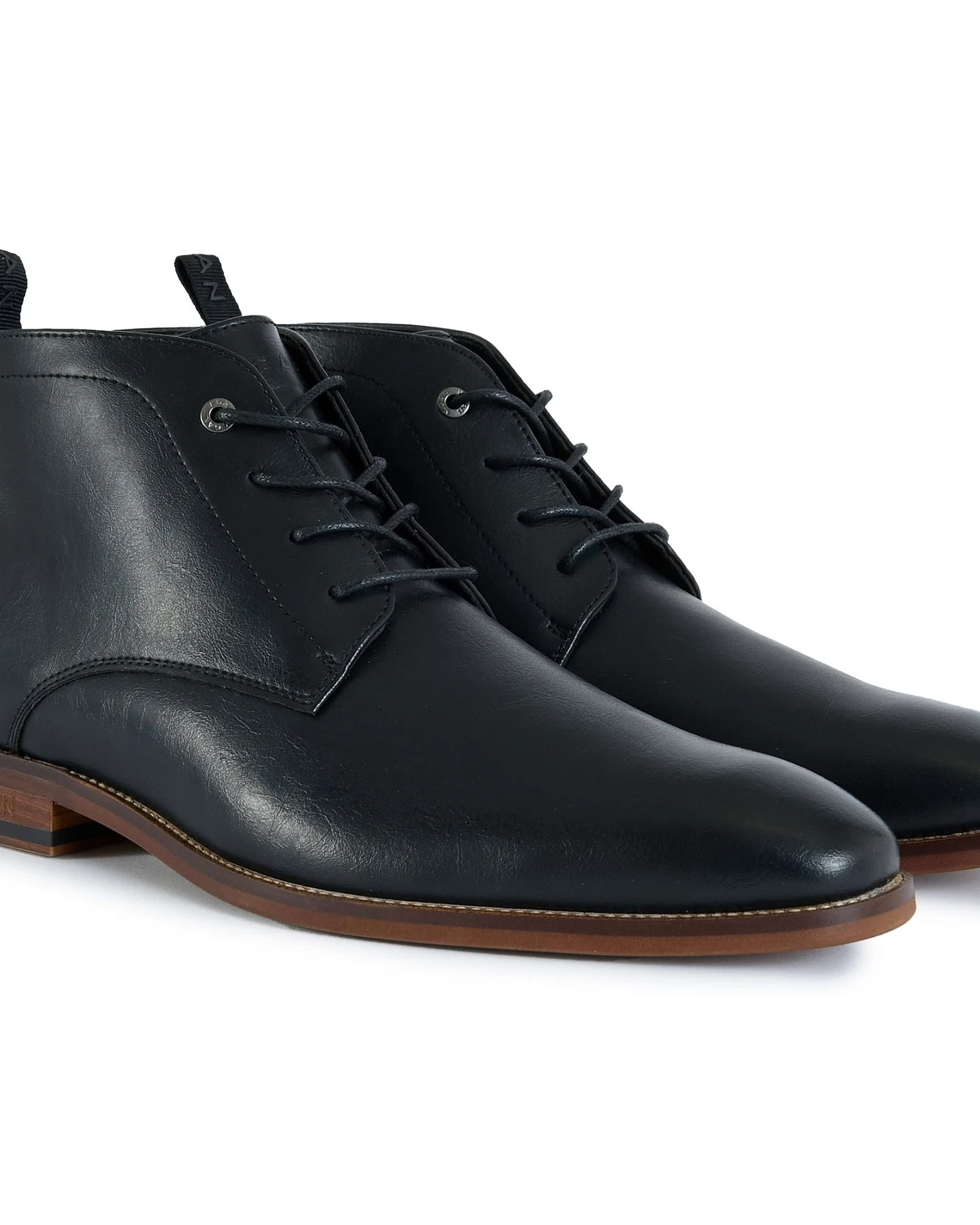 V.GAN Herren vegan Boots Espresso Chukka Schwarz – Ansicht 2