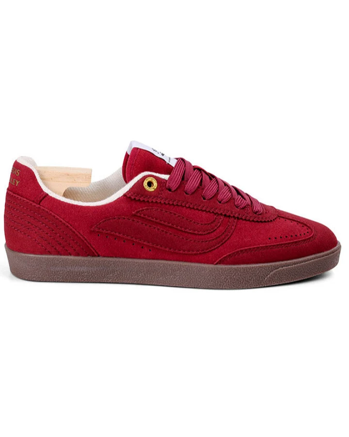 Genesis Damen vegan Sneaker G-Volley Einfarbig Rötlich