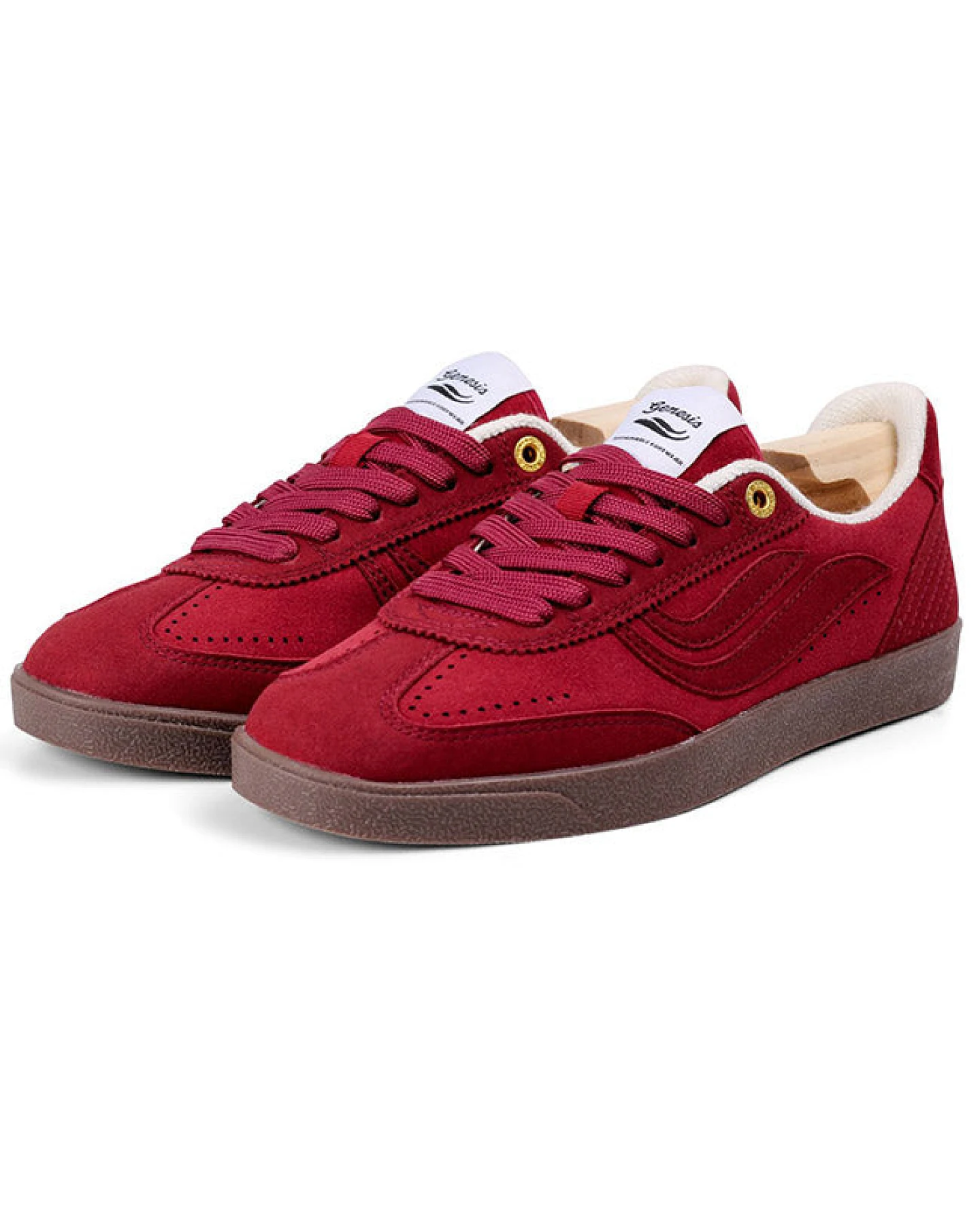Genesis Damen vegan Sneaker G-Volley Einfarbig Rötlich – Ansicht 2