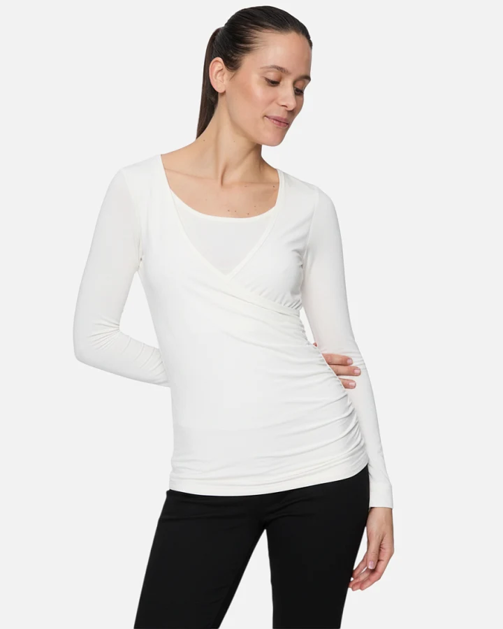 Curare Wrap Shirt - Soft White XL