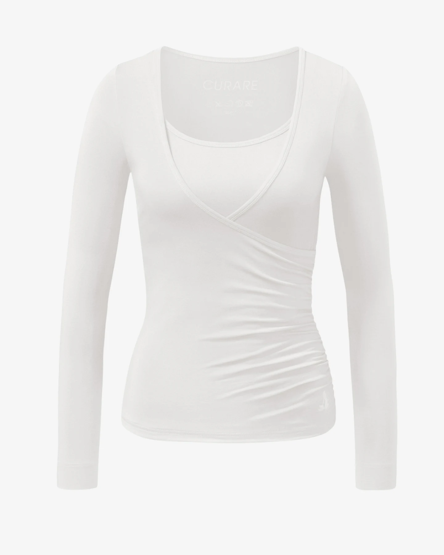 Curare Wrap Shirt - Soft White S – Ansicht 2