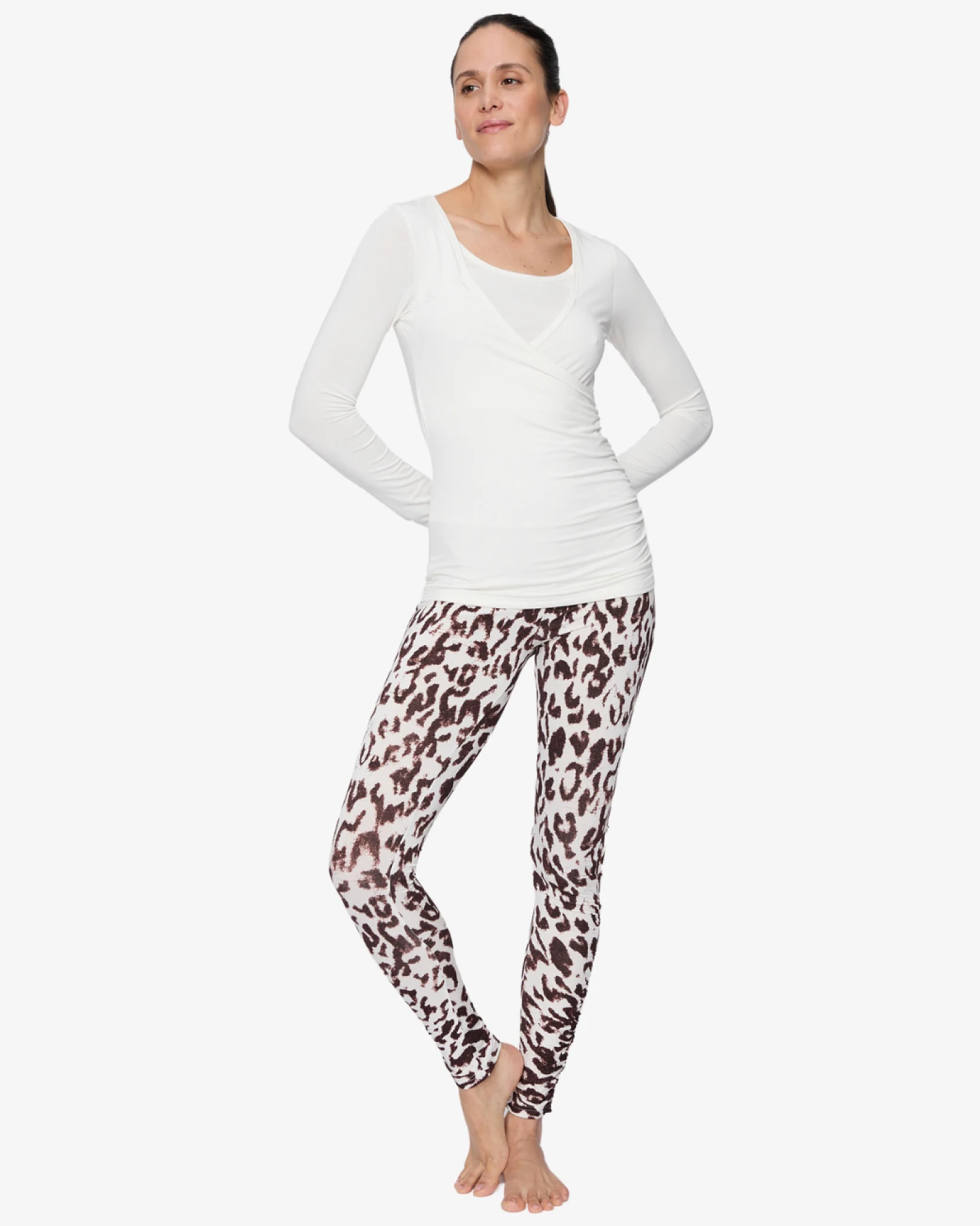 Curare Wrap Shirt - Soft White S – Ansicht 4