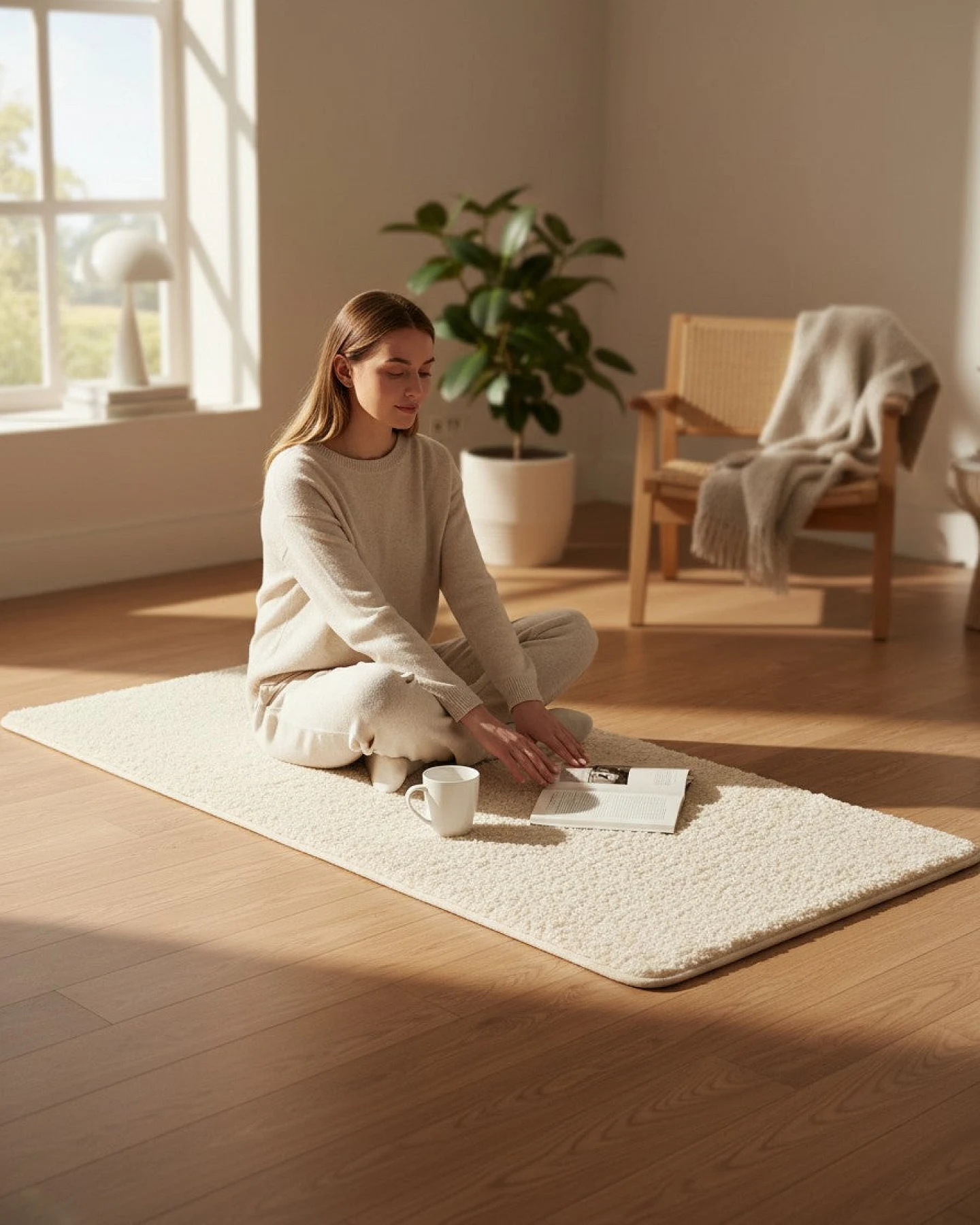 Ocean to Ocean Schurwollmatte Set - Oeko-Tex – Ansicht 6