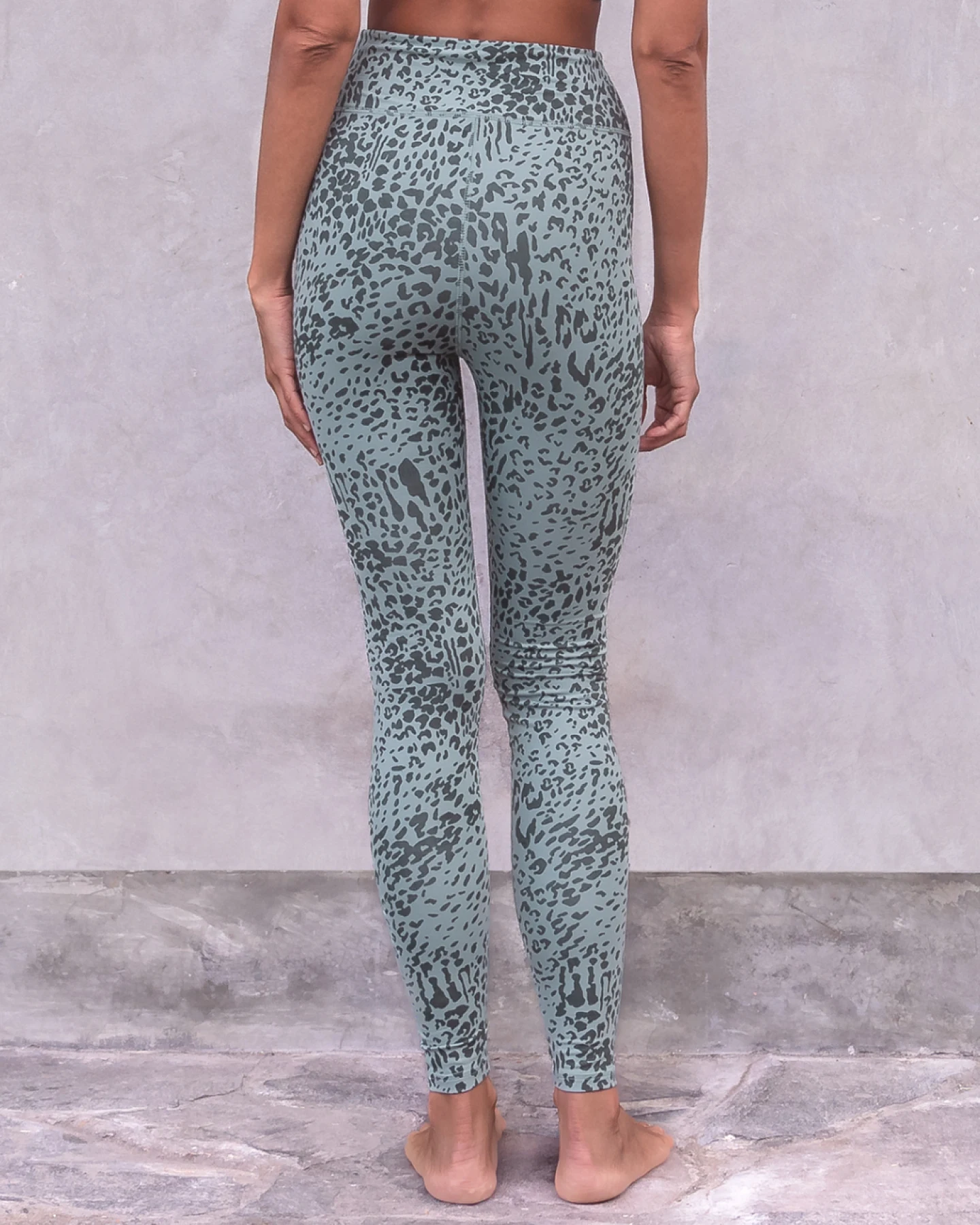 Jaya Organics Leggings Susan Animal - Aqua L – Ansicht 4