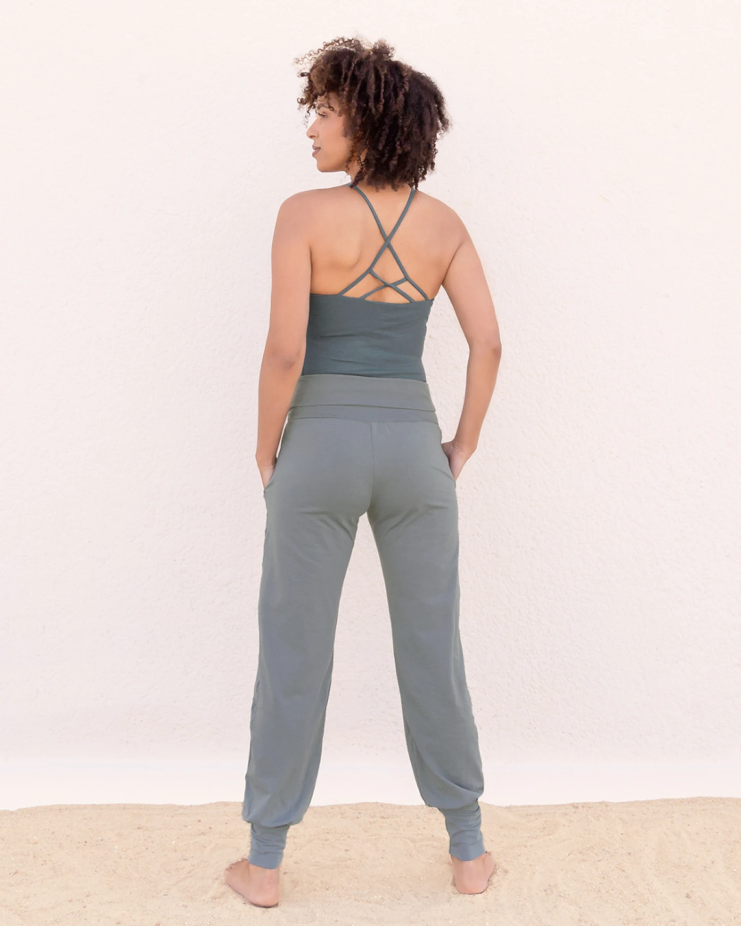 Jaya Organics Yogahose Joyce - Agave L – Ansicht 2