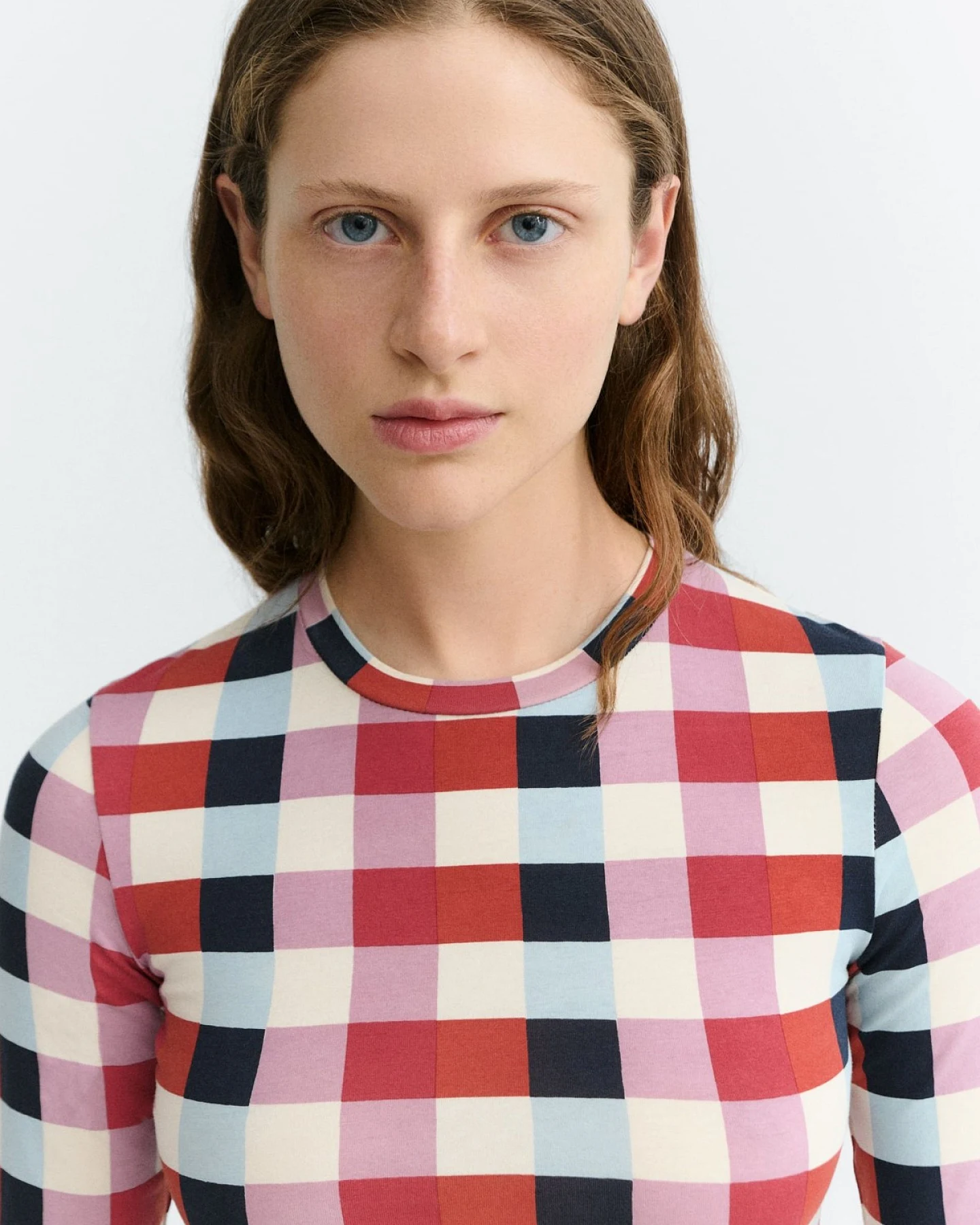 Longsleeve Brisa Cheschire Checks Rot – Ansicht 2