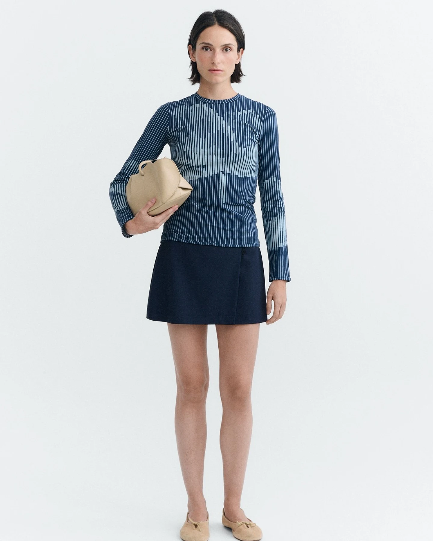Longsleeve Brisa Lotus Digital Print Blau – Ansicht 2