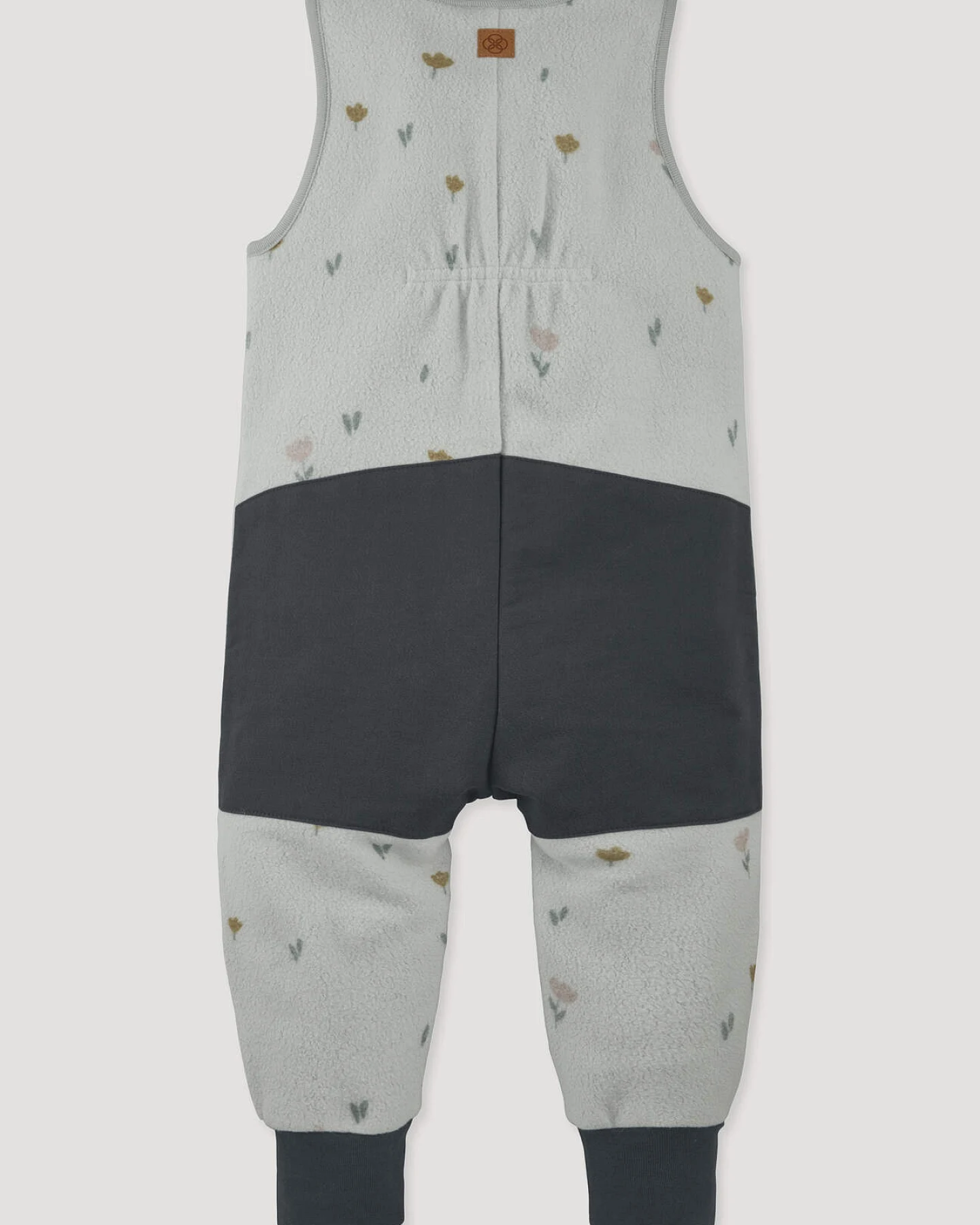 hessnatur Baby Fleece Sommer Overall mit Softshell aus Bio-Baumwolle - grau - Größe 74/80 – Ansicht 2