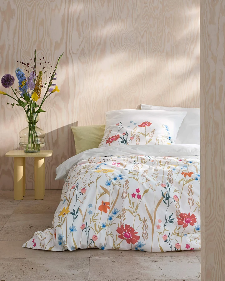 hessnatur Renforcé Bettwäsche Set MEDY aus Bio-Baumwolle - grün - Größe 135x200 / 40x80 cm