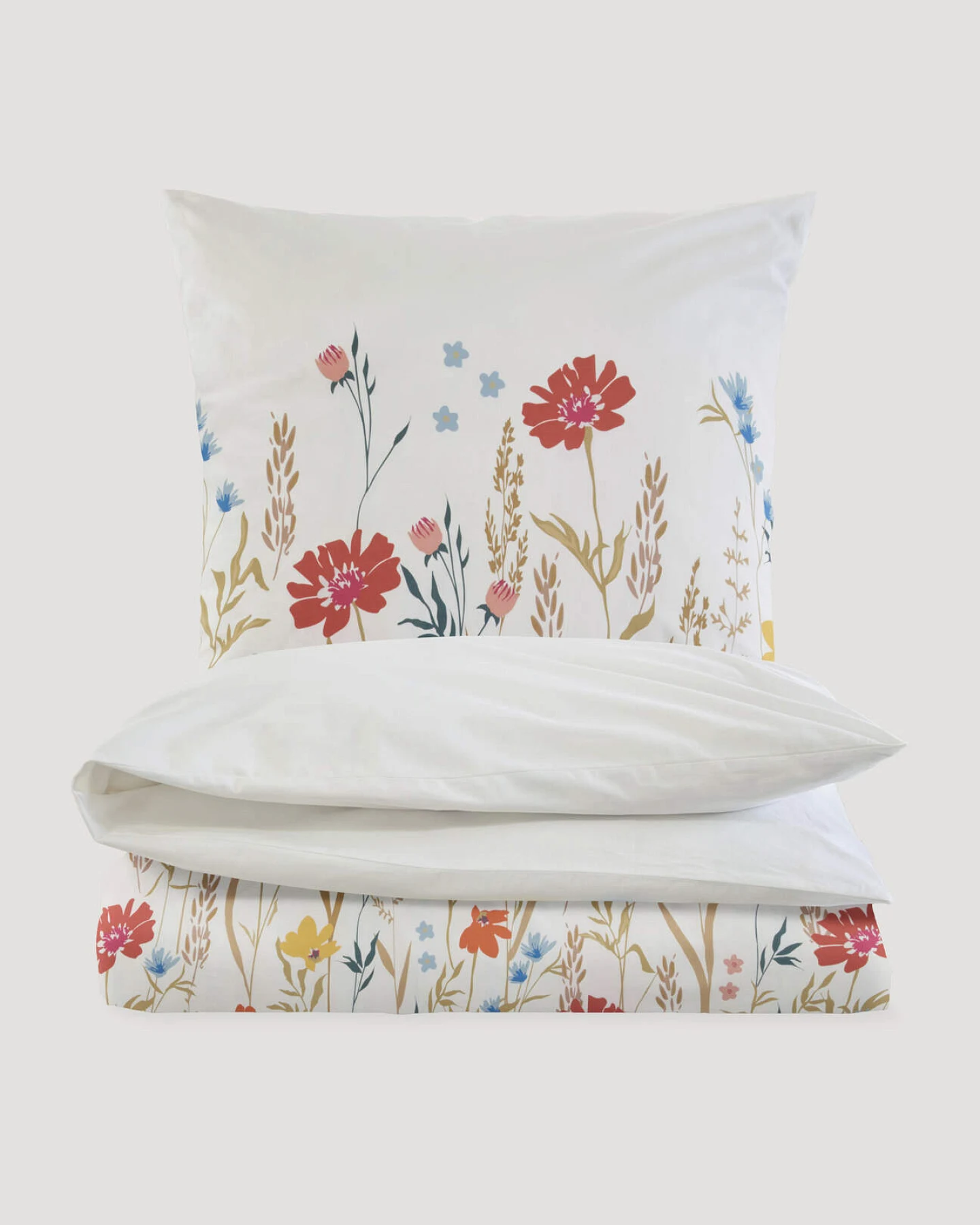 hessnatur Renforcé Bettwäsche Set MEDY aus Bio-Baumwolle - grün - Größe 135x200 / 40x80 cm – Ansicht 3