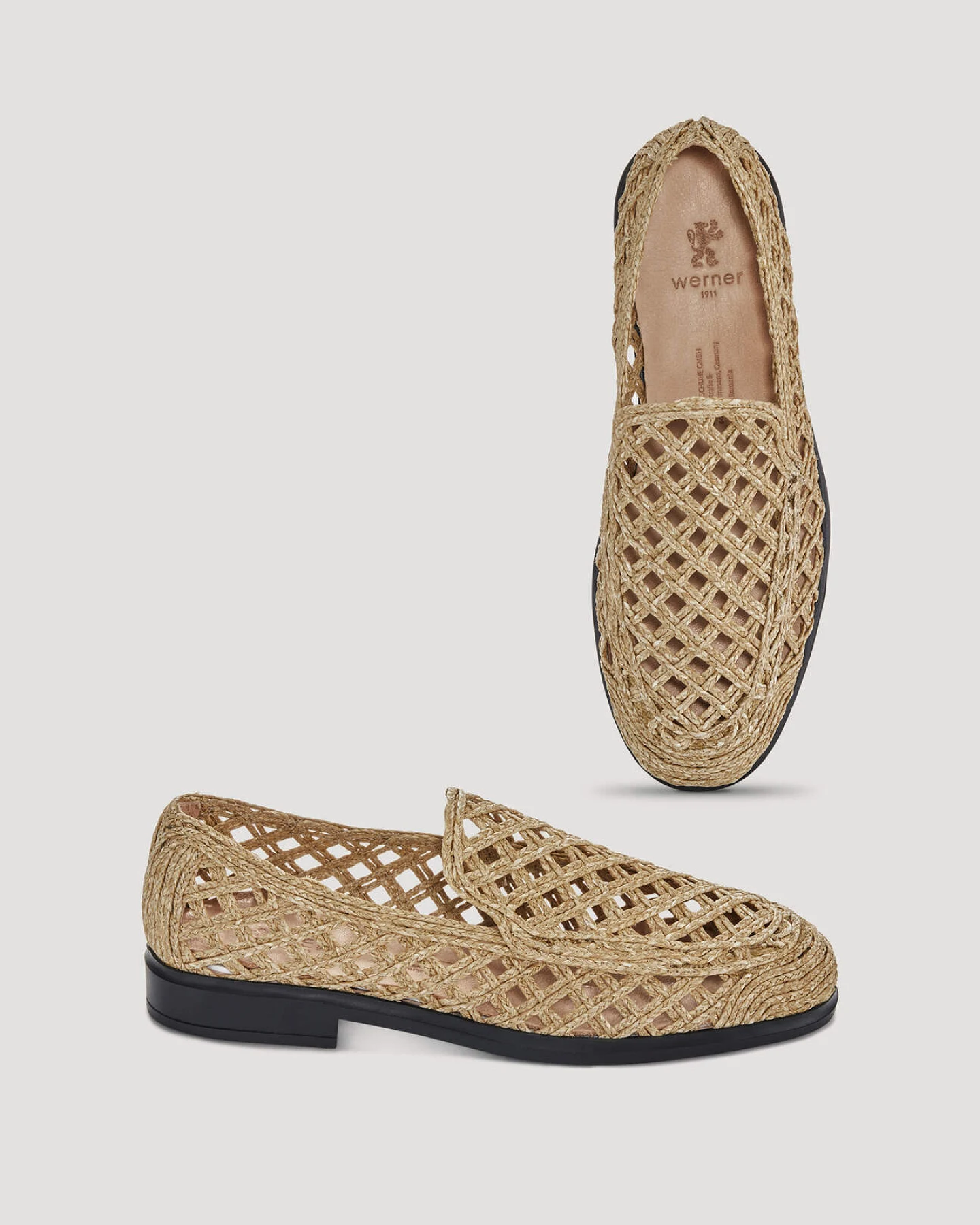 hessnatur Damen Loafer aus Bast - beige - Größe 36 – Ansicht 3