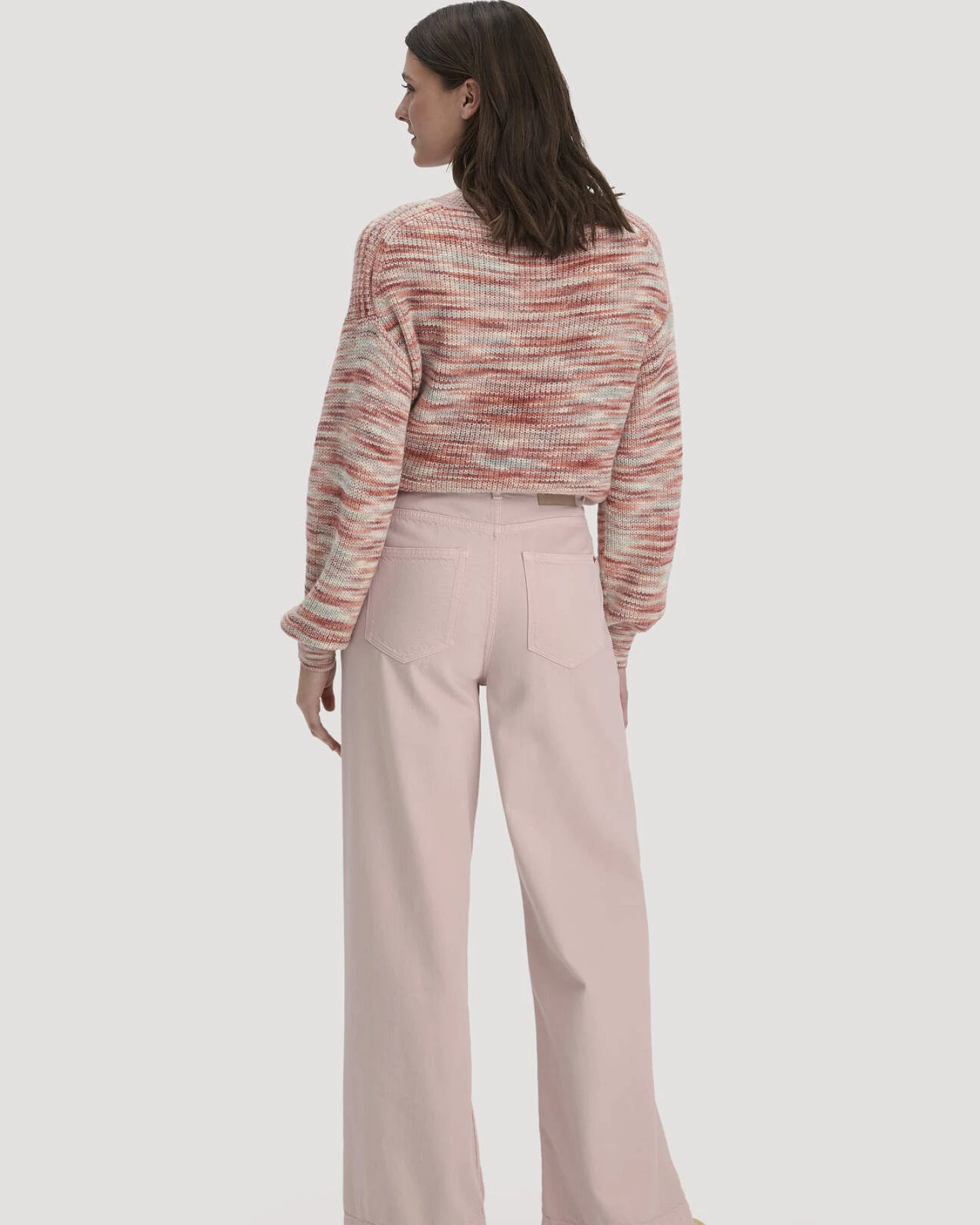 hessnatur Damen Jeans VONNA Super Wide Leg aus Bio-Baumwolle mit TENCEL™ Lyocell - rosa - Größe 30/34 – Ansicht 2