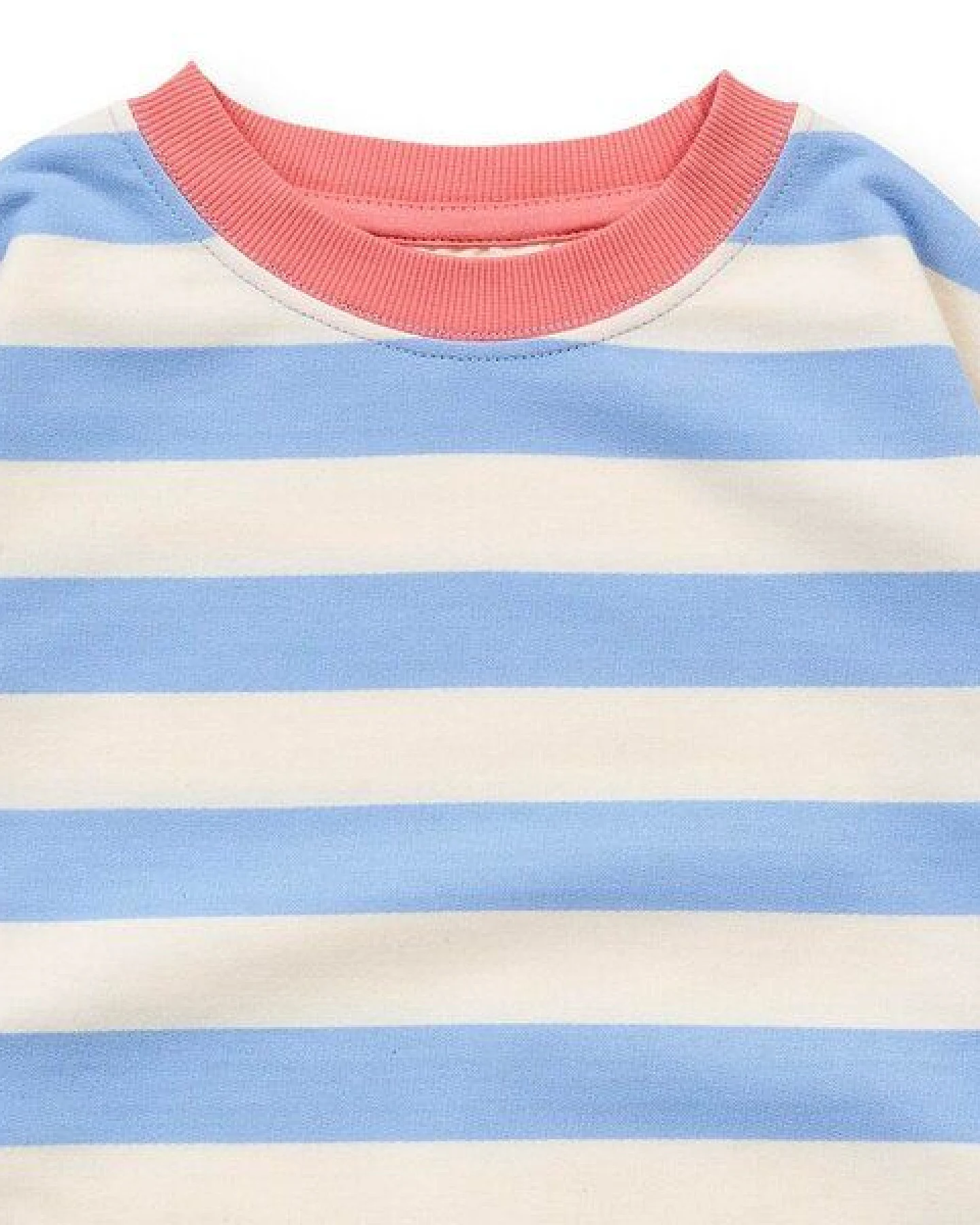 Sense Organics Kinder Sweatshirt blau-weiß geringelt, Modell DARI – Ansicht 3