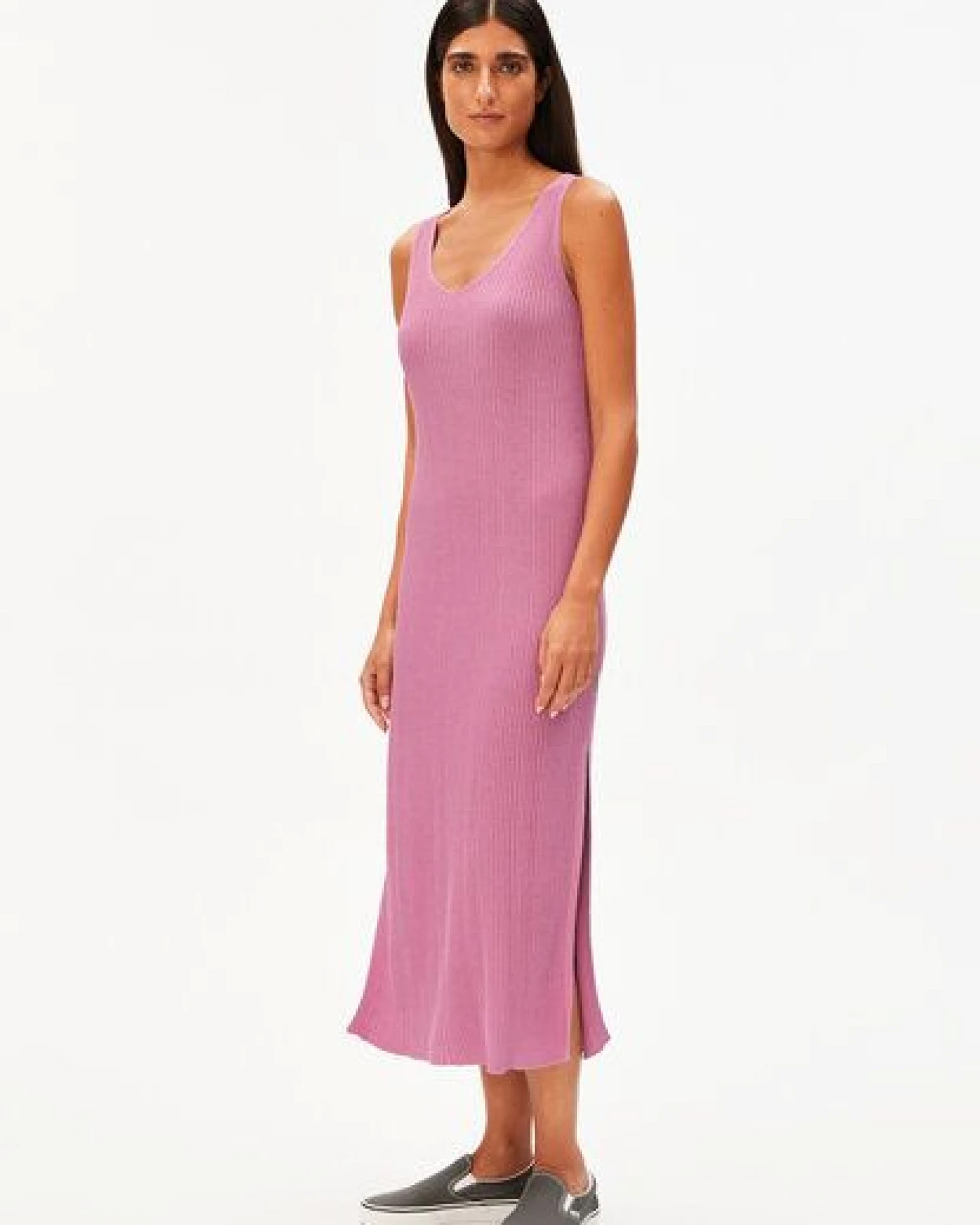 ARMEDANGELS LINEN BLEND Damen Strickkleid aus Leinen-Mix – Ansicht 4