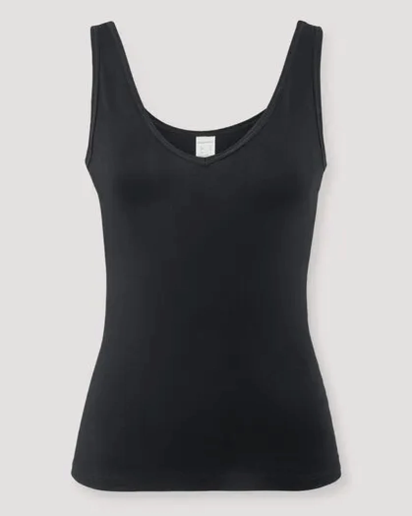 hessnatur Tanktop V-Neck aus Bio-Baumwolle und Tencel Modal – Ansicht 3