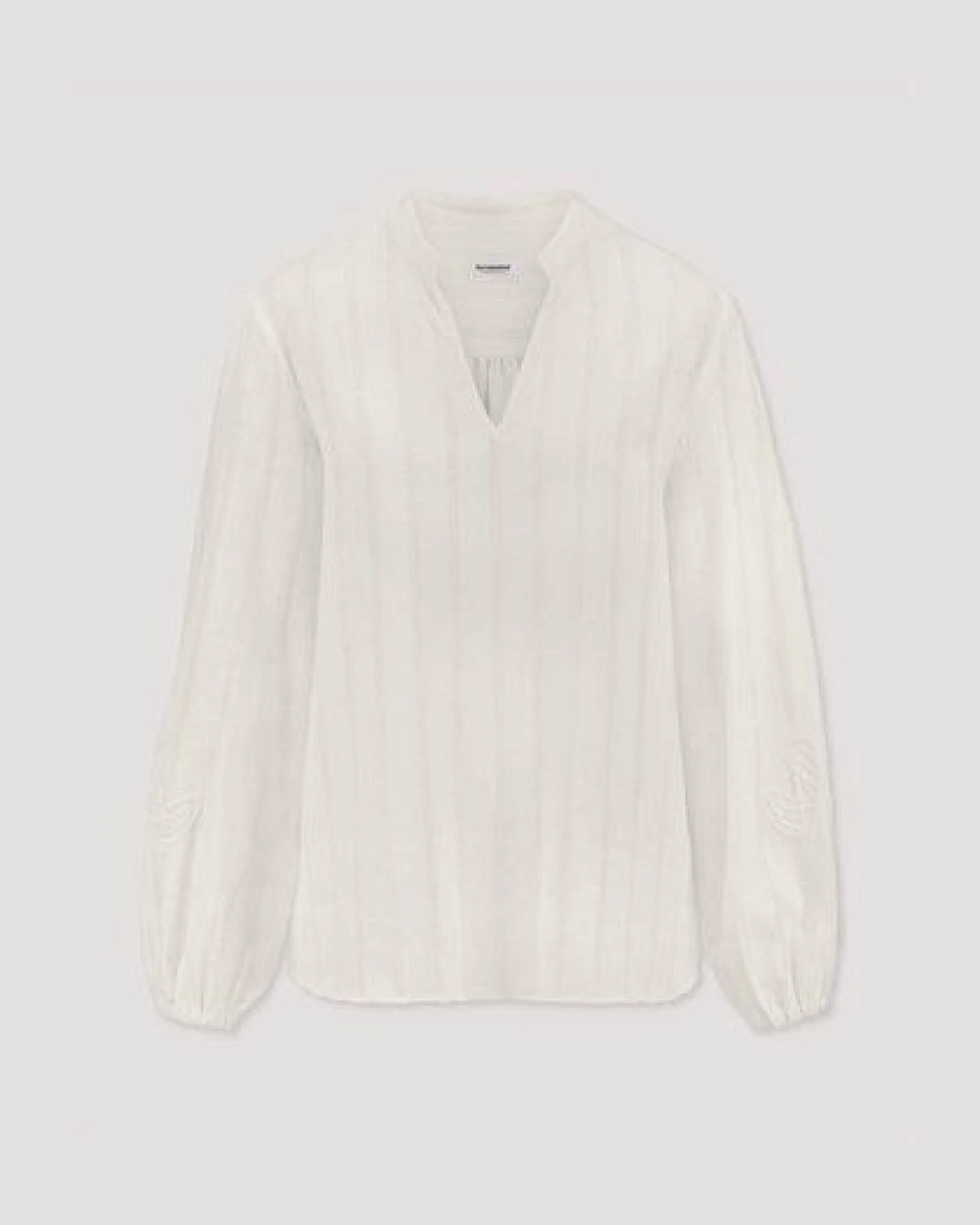 hessnatur Embroidery Bluse Relaxed aus Bio-Baumwolle mit Leinen – Ansicht 4