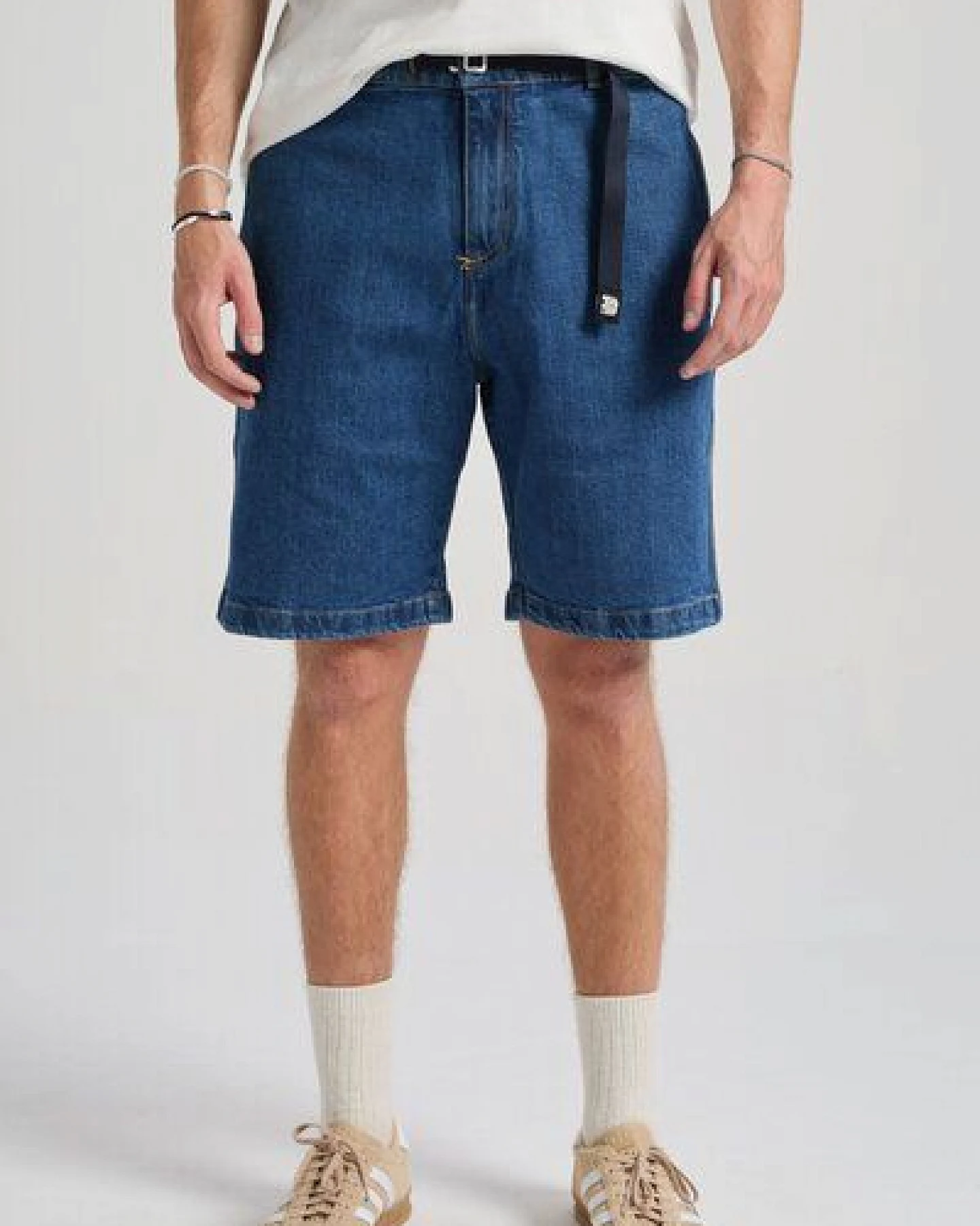 Trendsplant Recycled Denim Climber Shorts Dark Wash – Ansicht 2