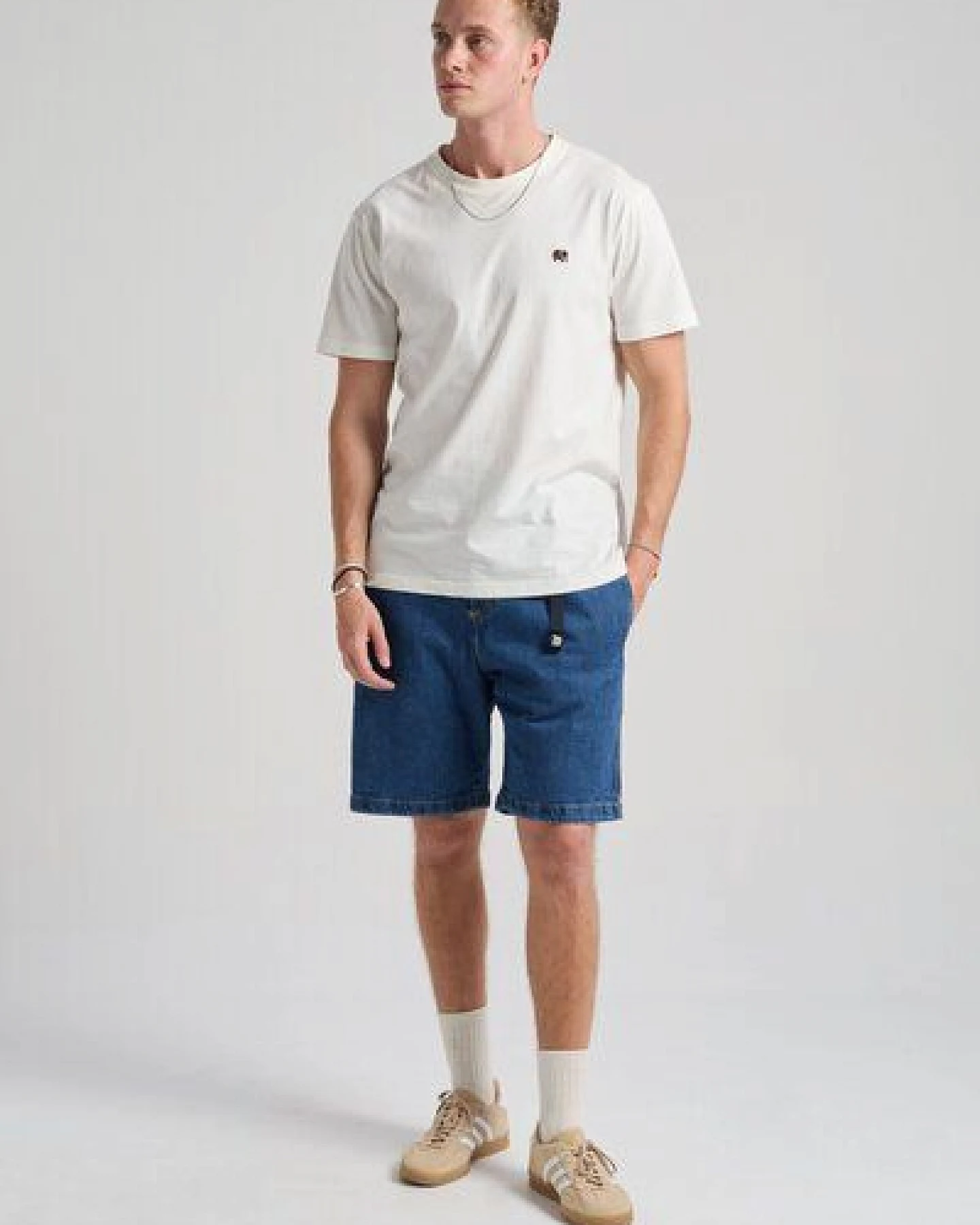 Trendsplant Recycled Denim Climber Shorts Dark Wash – Ansicht 4