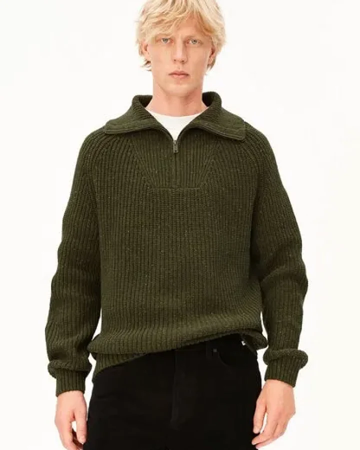 ARMEDANGELS TWEED Herren Strickjacke aus Bio-Baumwoll-Mix