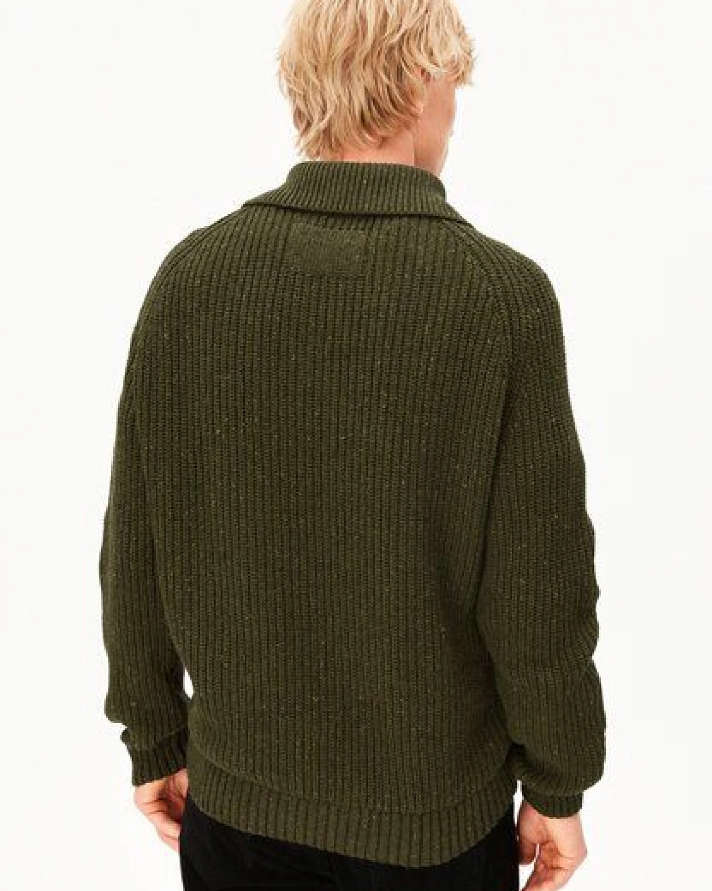 ARMEDANGELS TWEED Herren Strickjacke aus Bio-Baumwoll-Mix – Ansicht 2